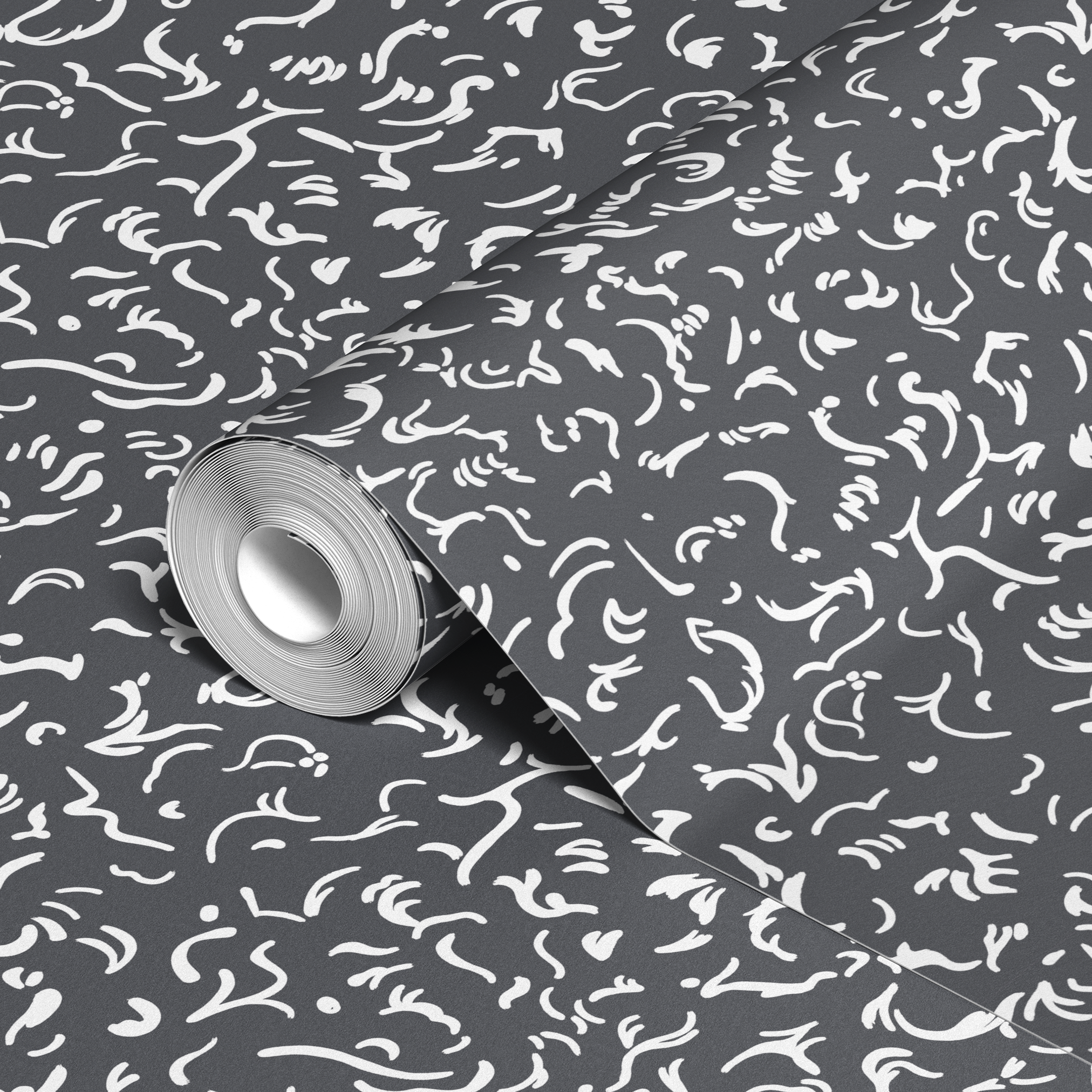 wallpaper roll closeup mockup