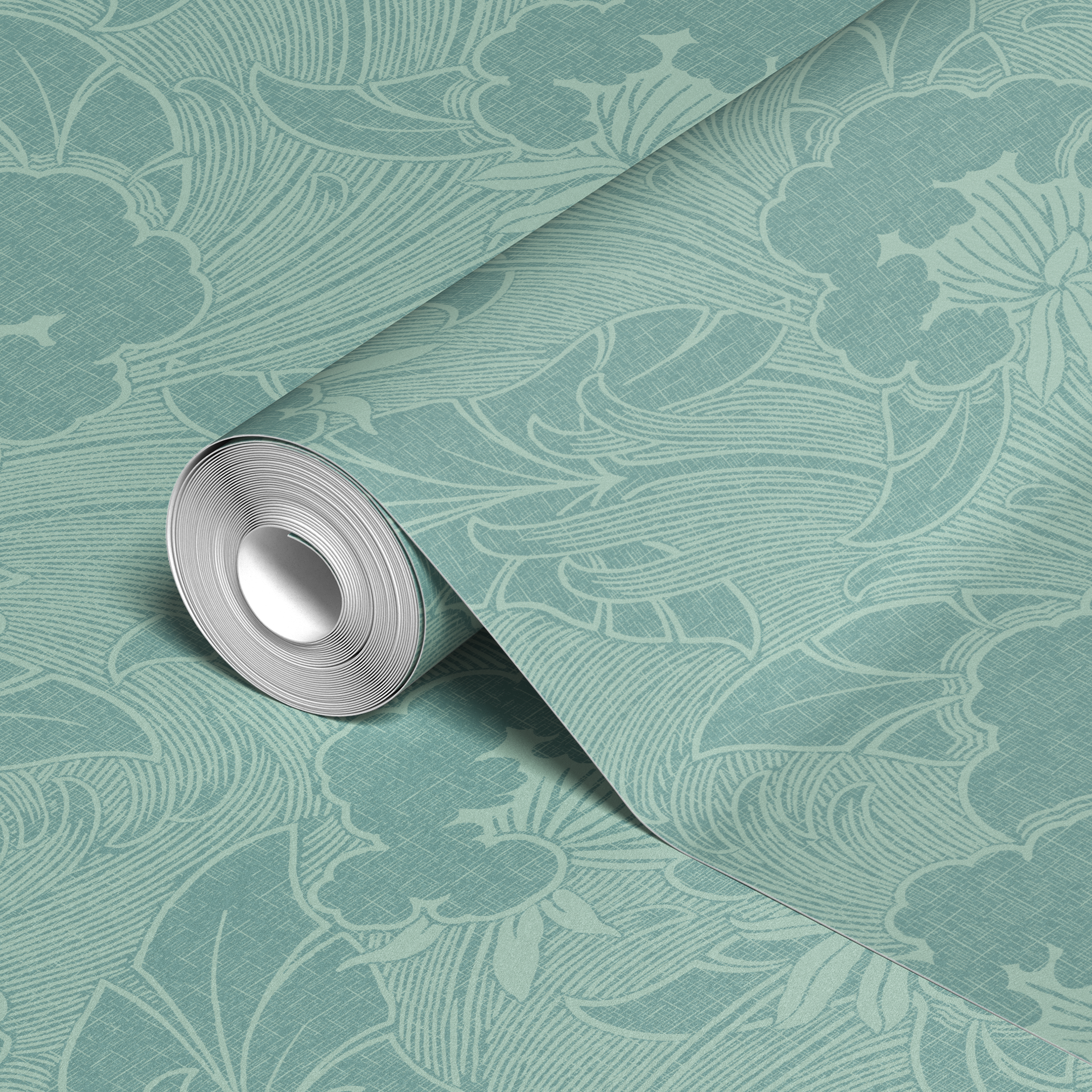 wallpaper roll closeup mockup