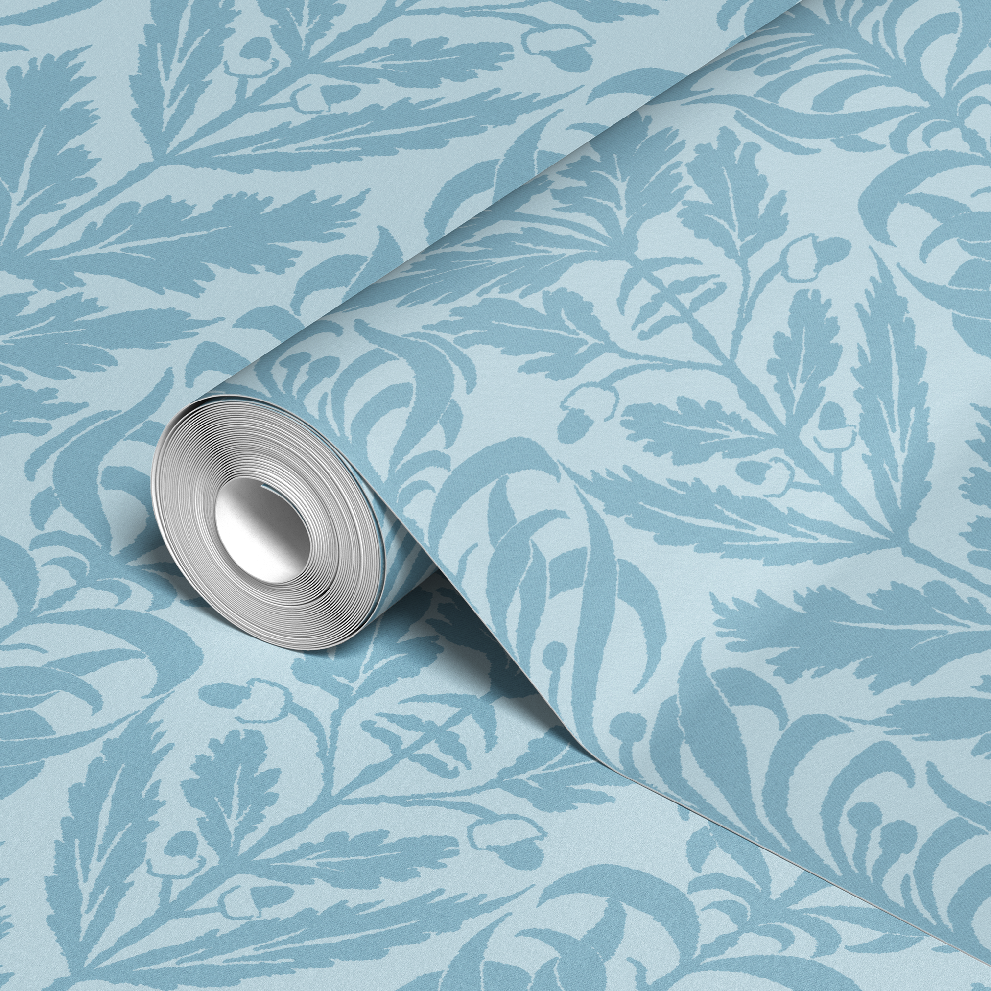wallpaper roll closeup mockup