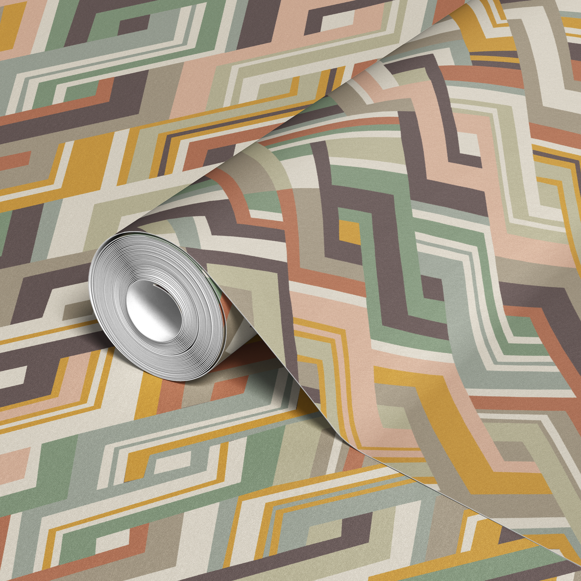 wallpaper roll closeup mockup