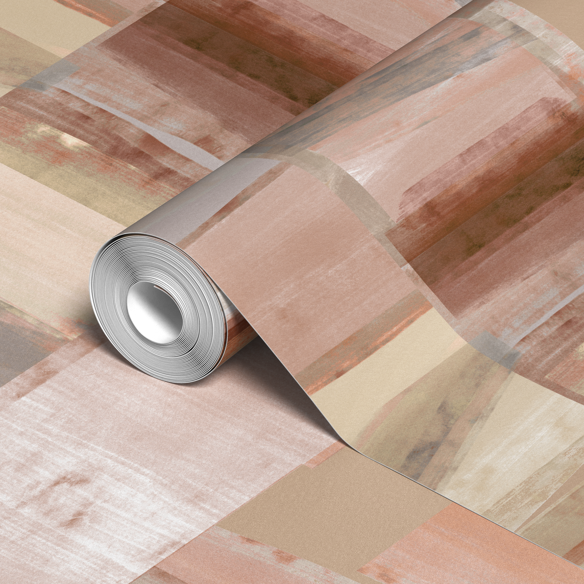 wallpaper roll closeup mockup