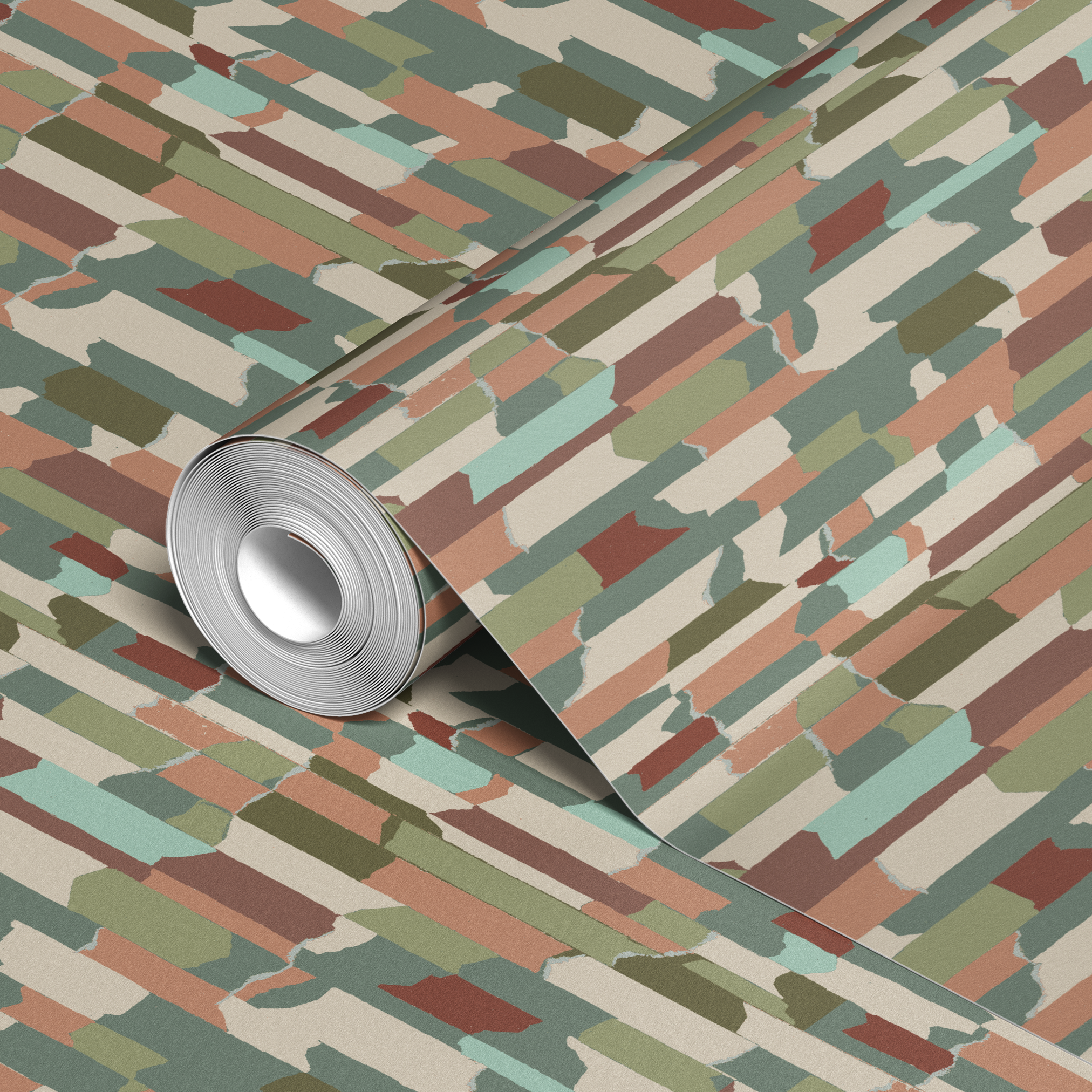 wallpaper roll closeup mockup