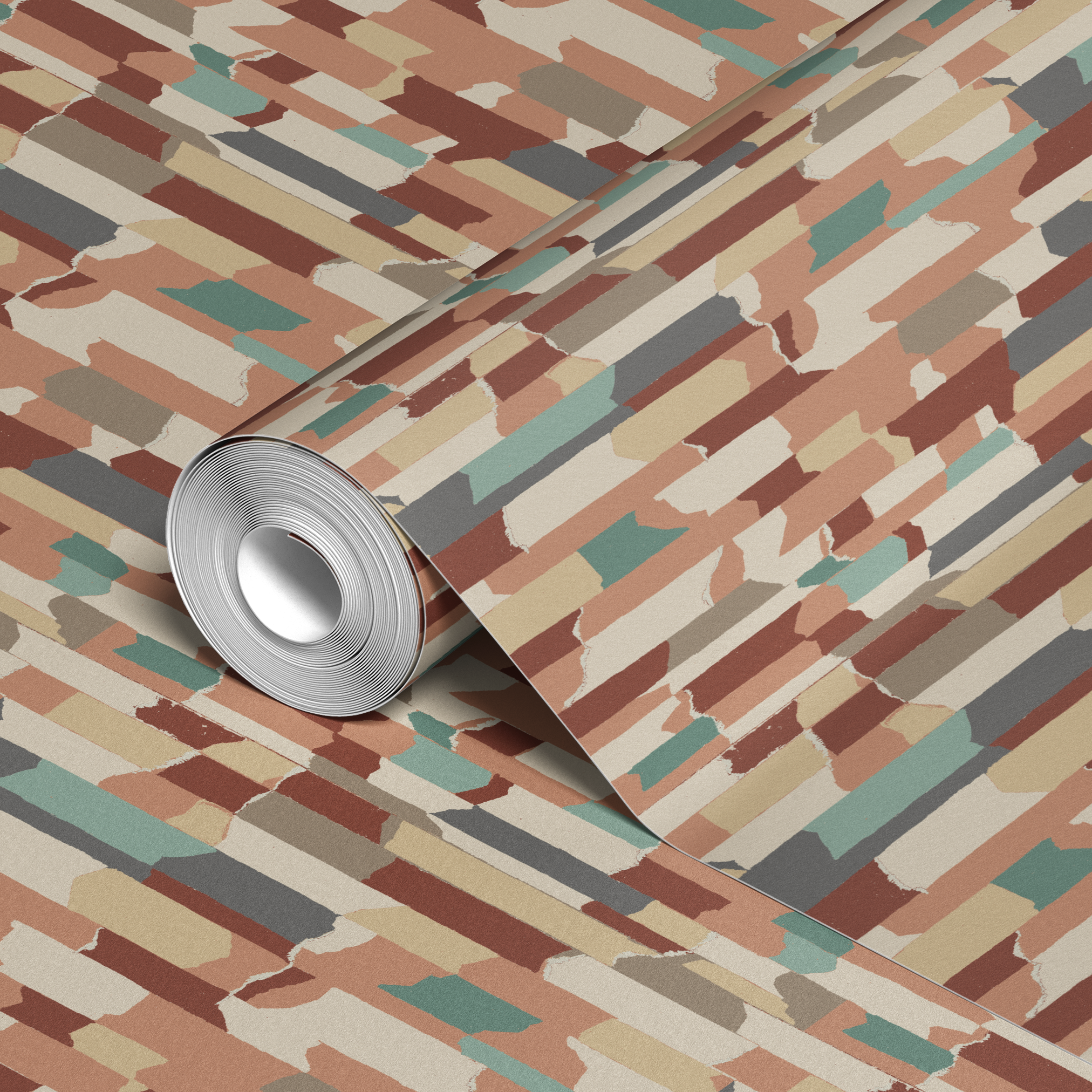 wallpaper roll closeup mockup