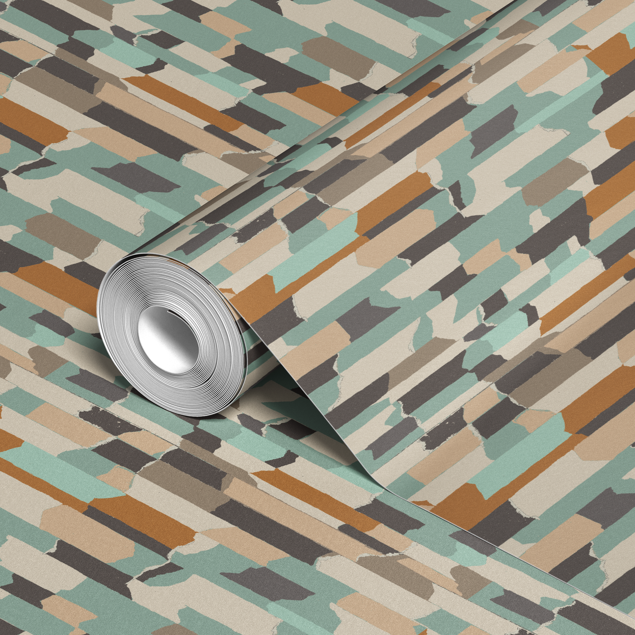 wallpaper roll closeup mockup