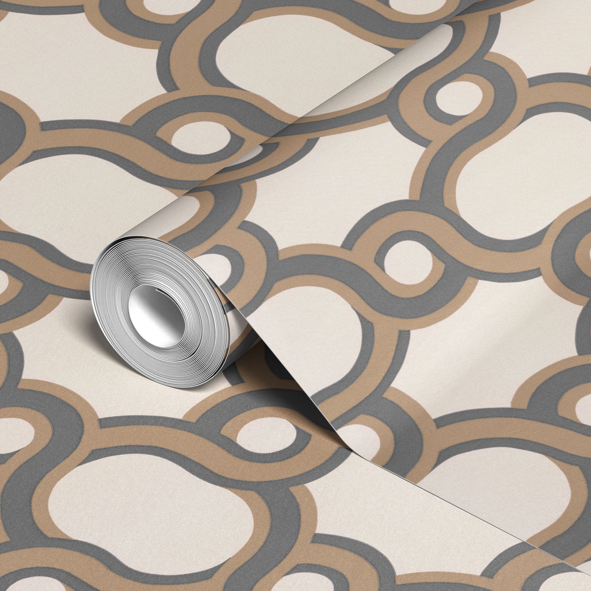 wallpaper roll closeup mockup