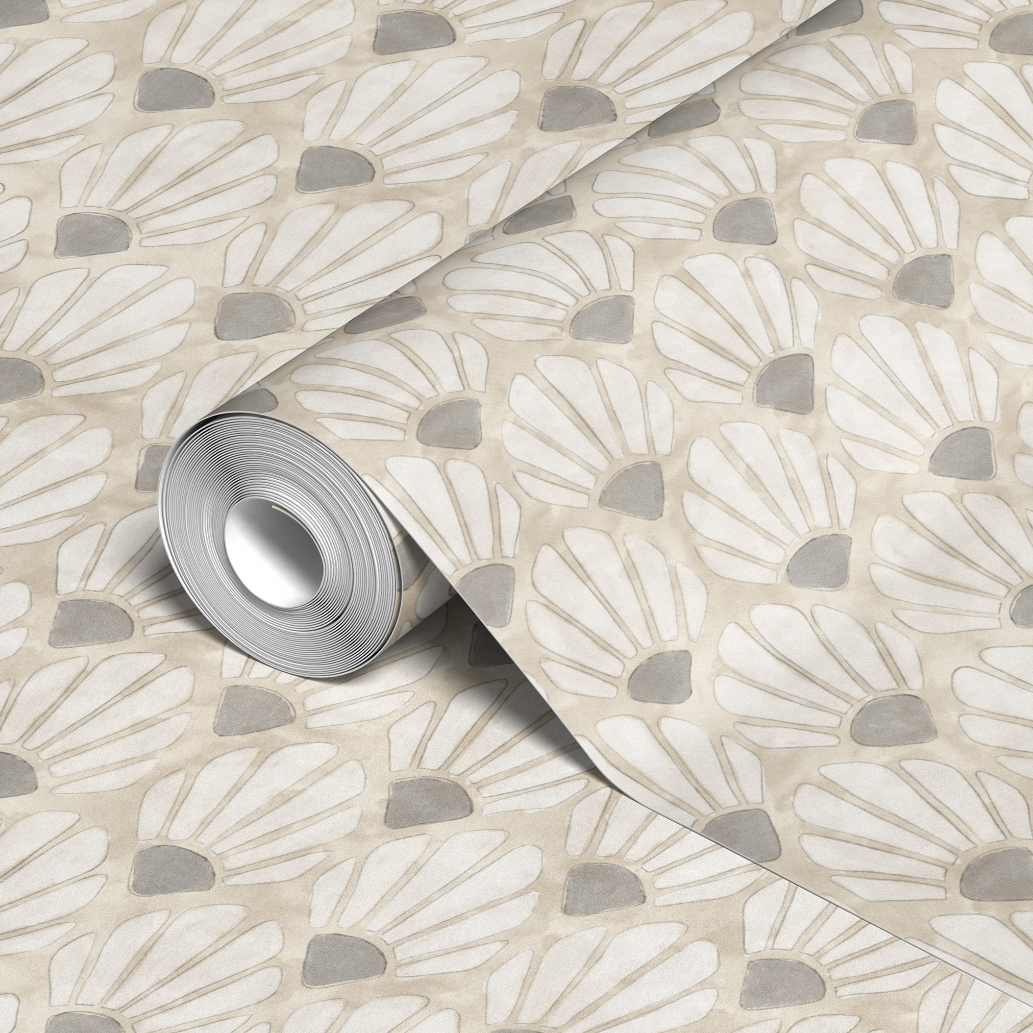 wallpaper roll closeup mockup