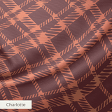 Collin - Singed Red Fabric