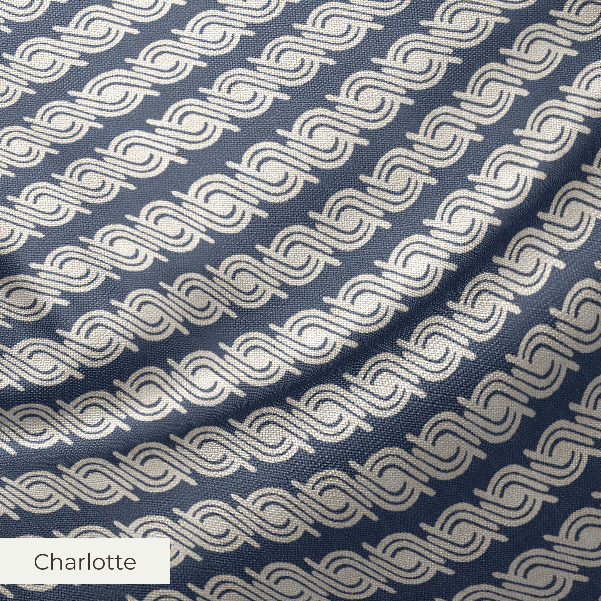 Hayes - Lapis Fabric