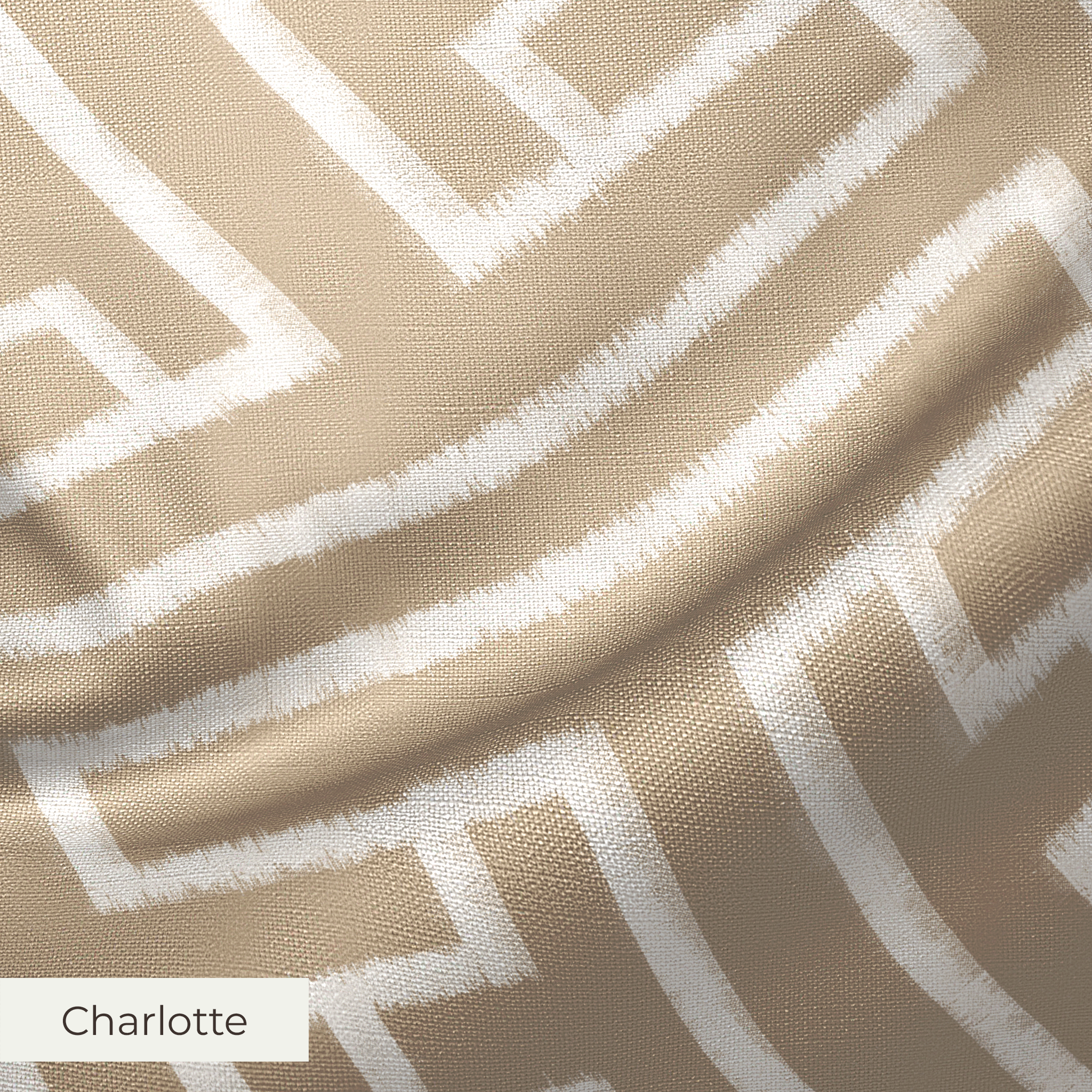 Greek key pattern in white on beige background with geometric maze-like design