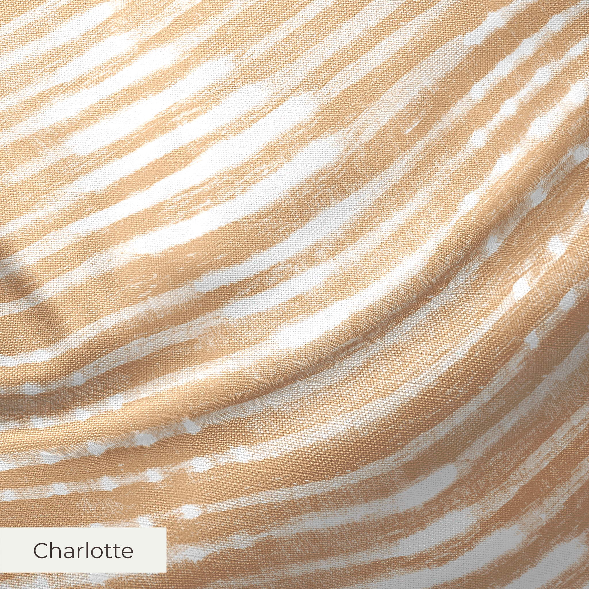 Horizontal white striped pattern on beige wood grain textured background