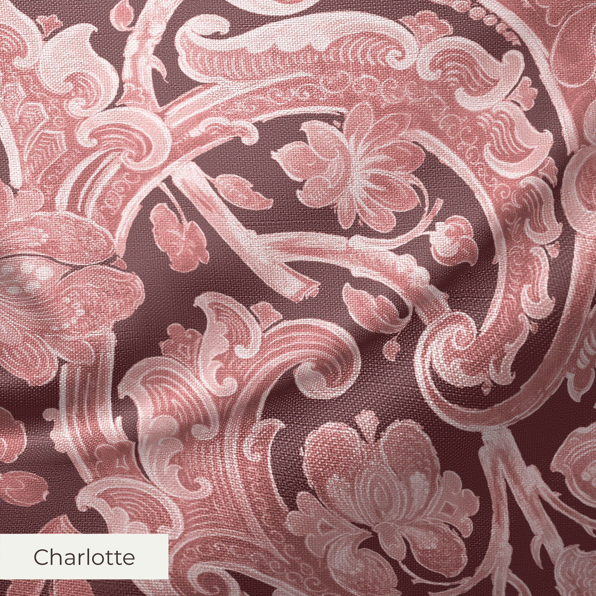 Delphine - Singed Red Fabric
