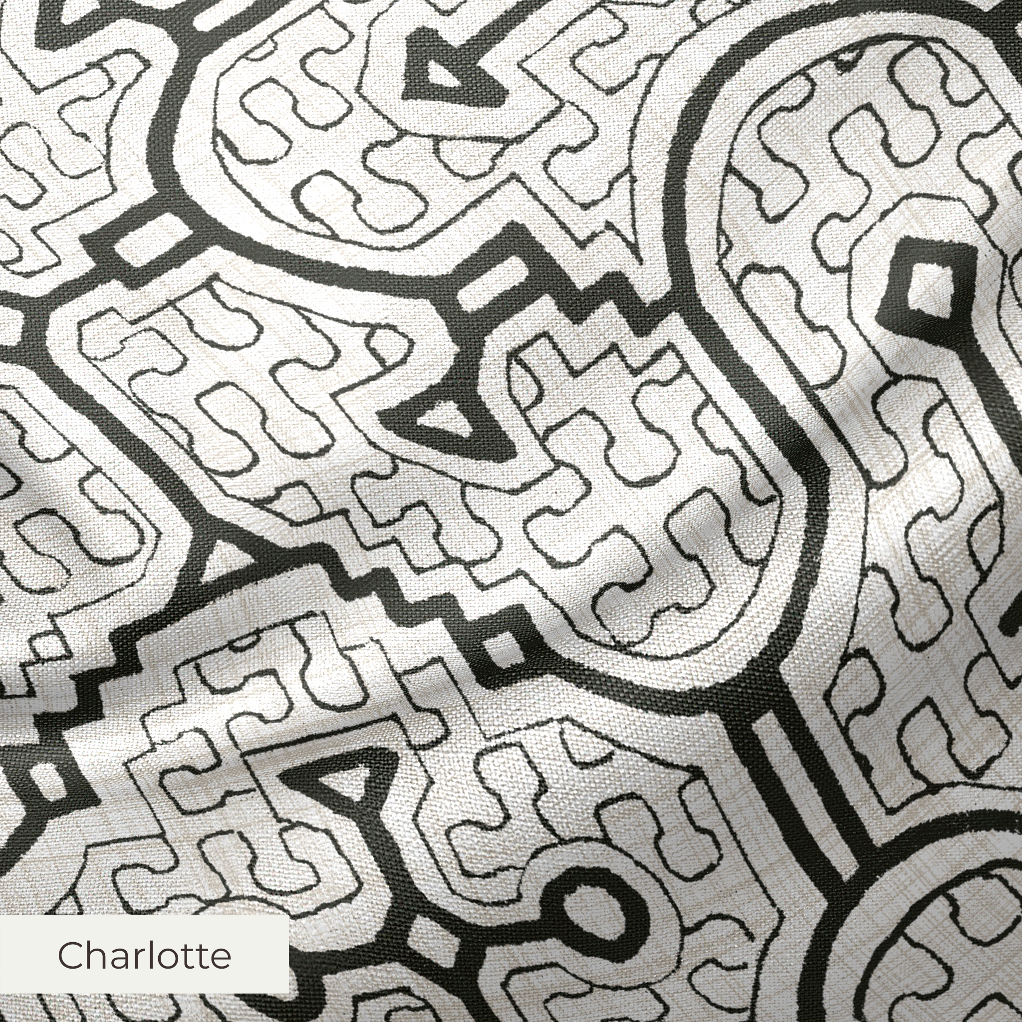 Ika - Black and White Fabric