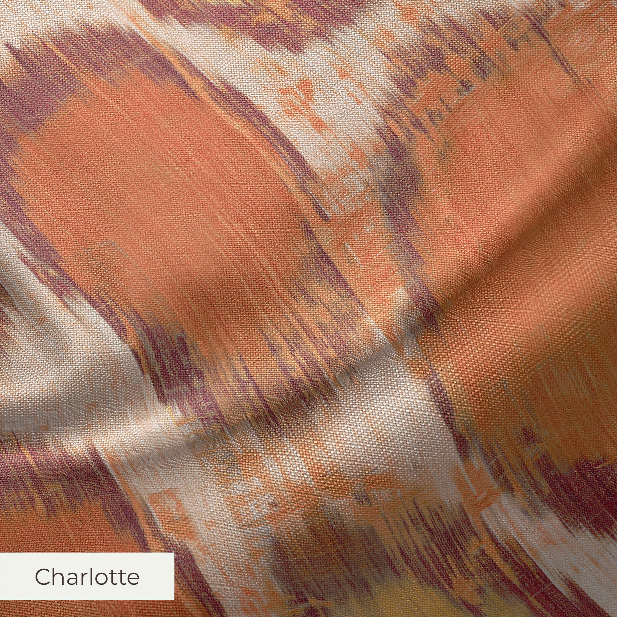 Parisol Ikat - Sun Clay Fabric