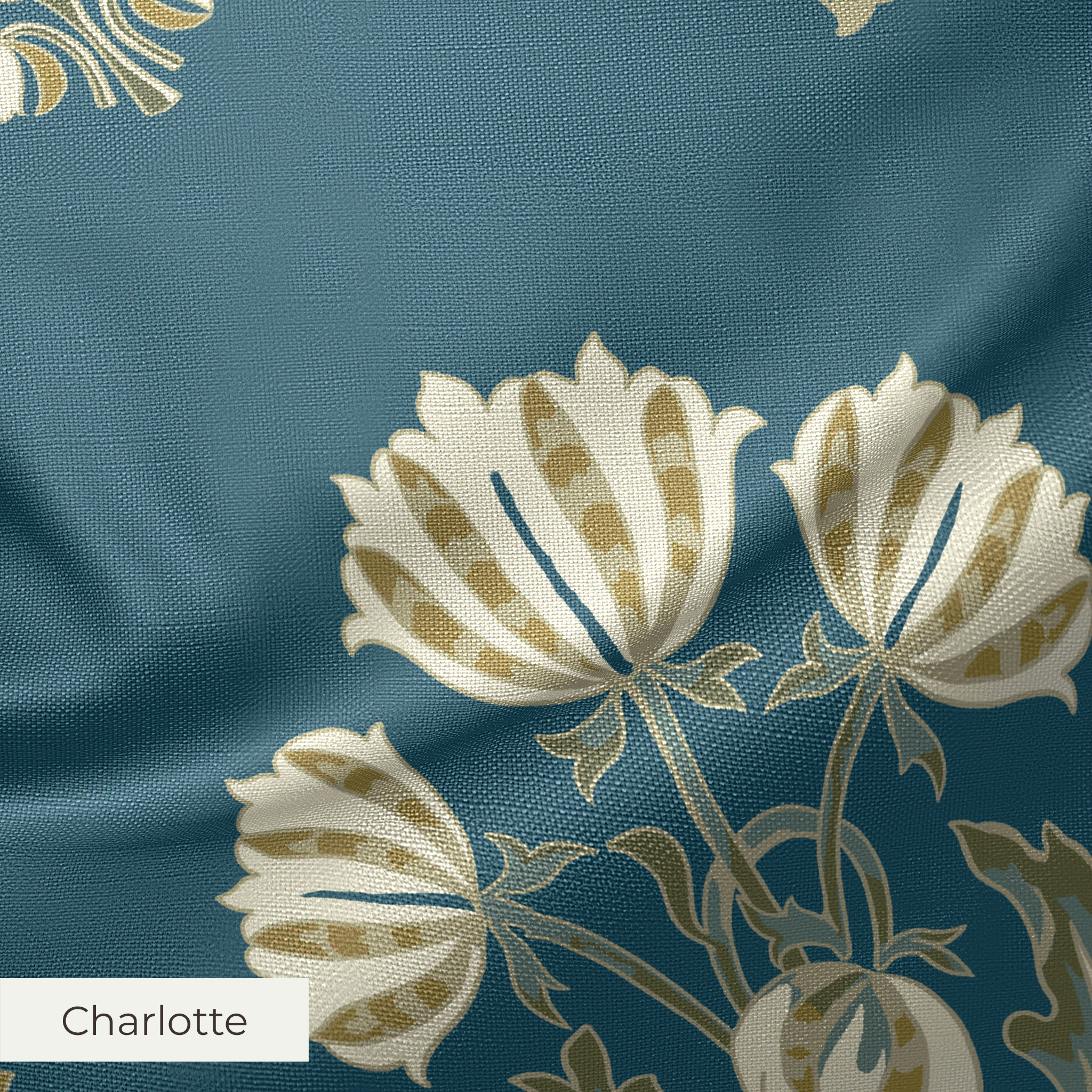 Calla - Bowery Blue Fabric