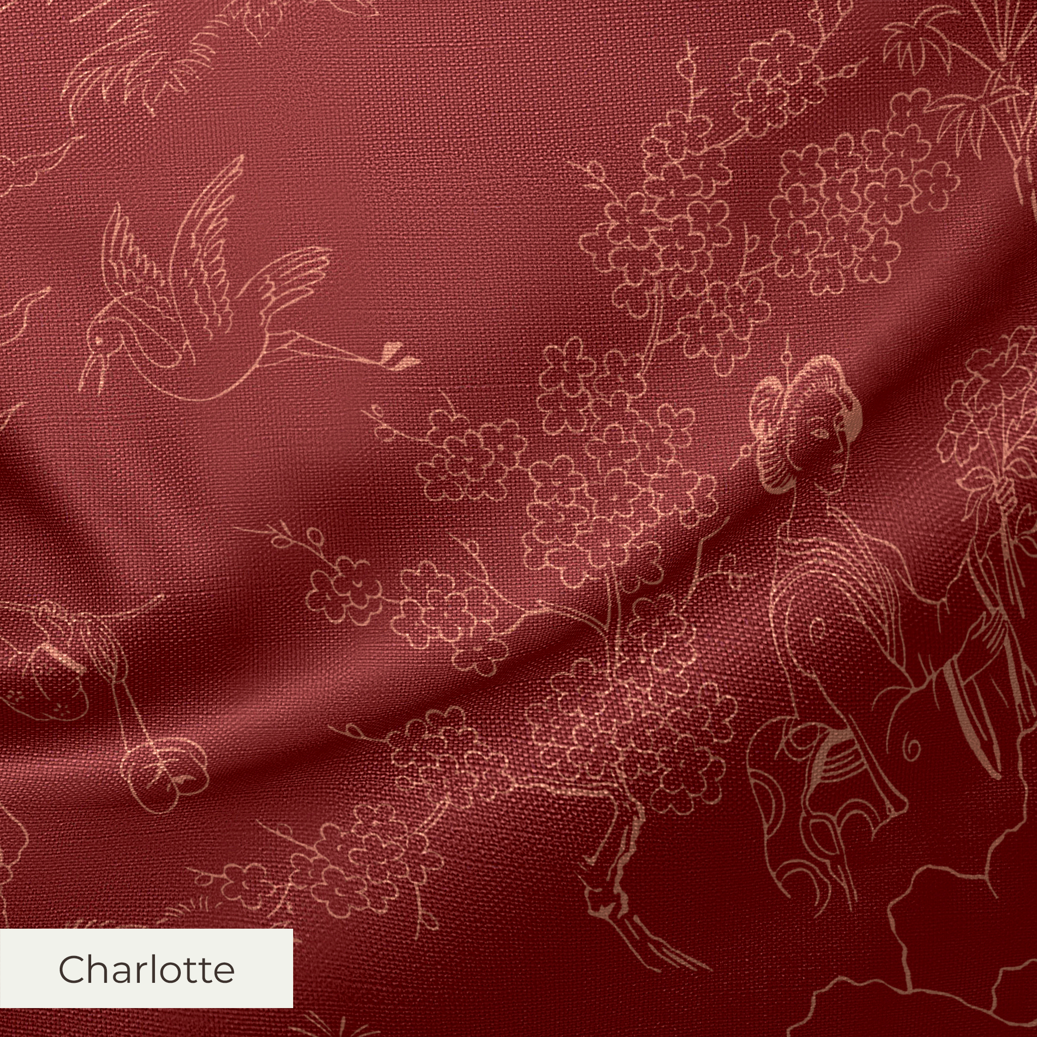 Cang Lu - Winter Coulis Fabric