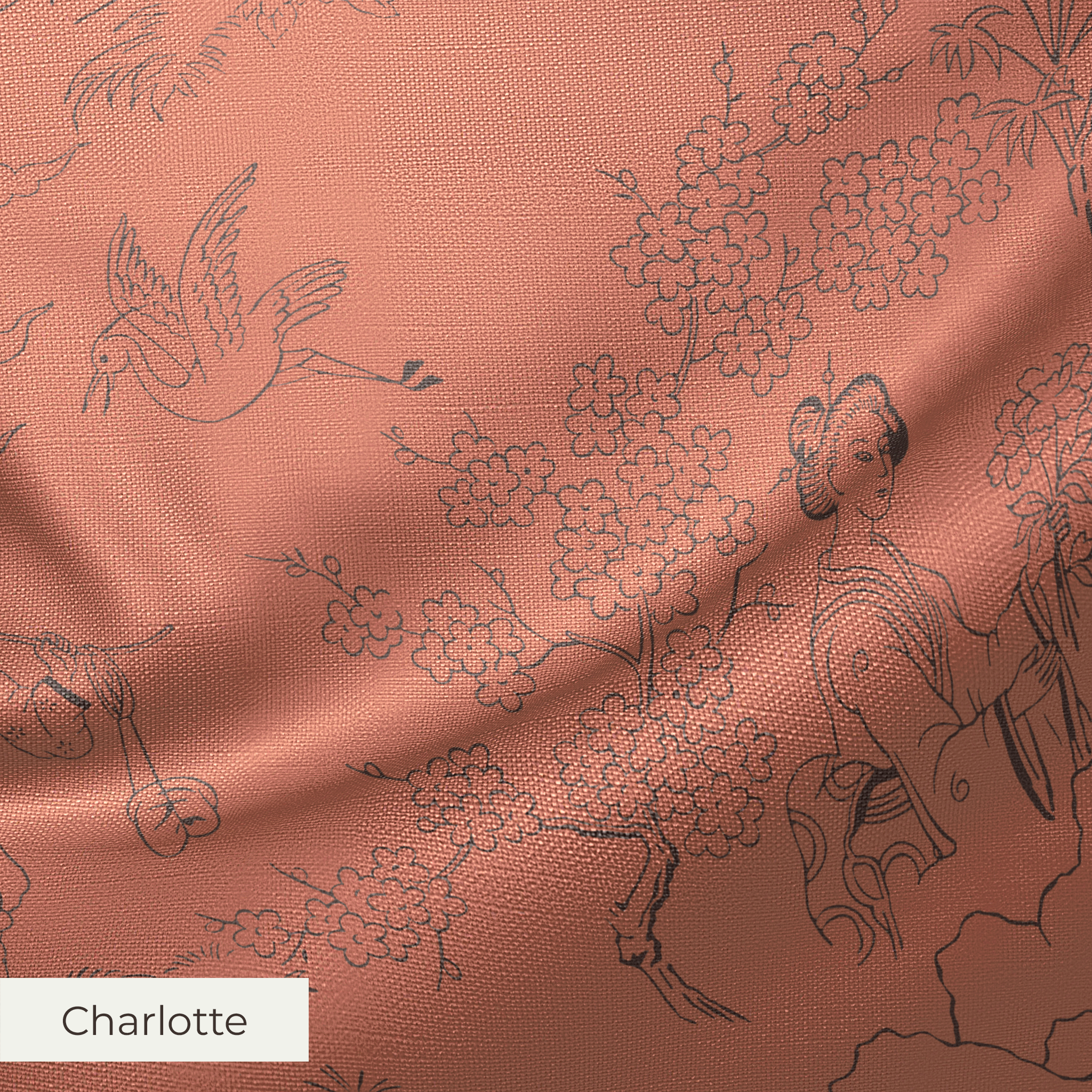 Cang Lu - Mon Fleur Fabric