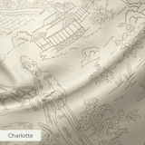 Cang Lu - Coffee Creme Fabric