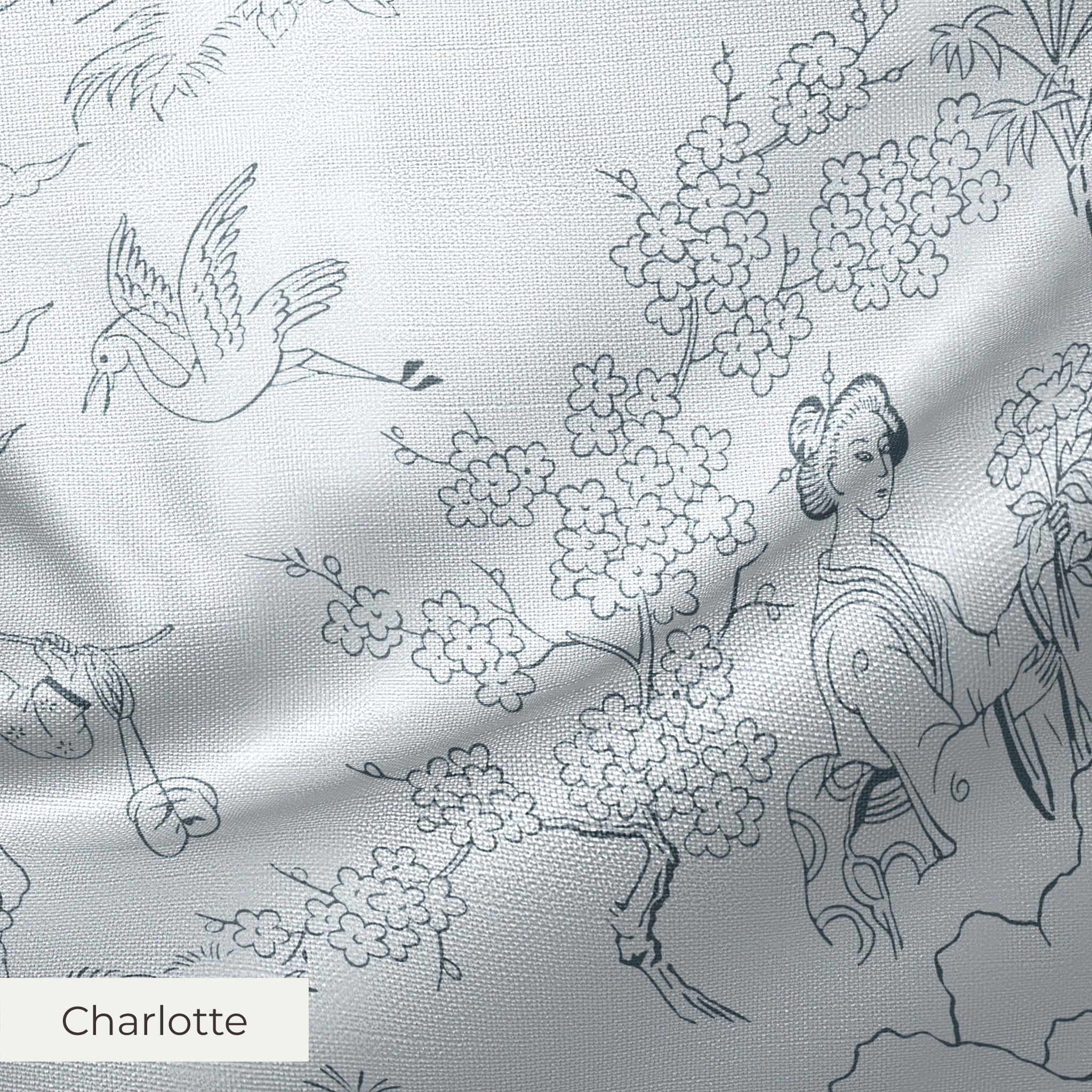 Cang Lu - Argento Fabric