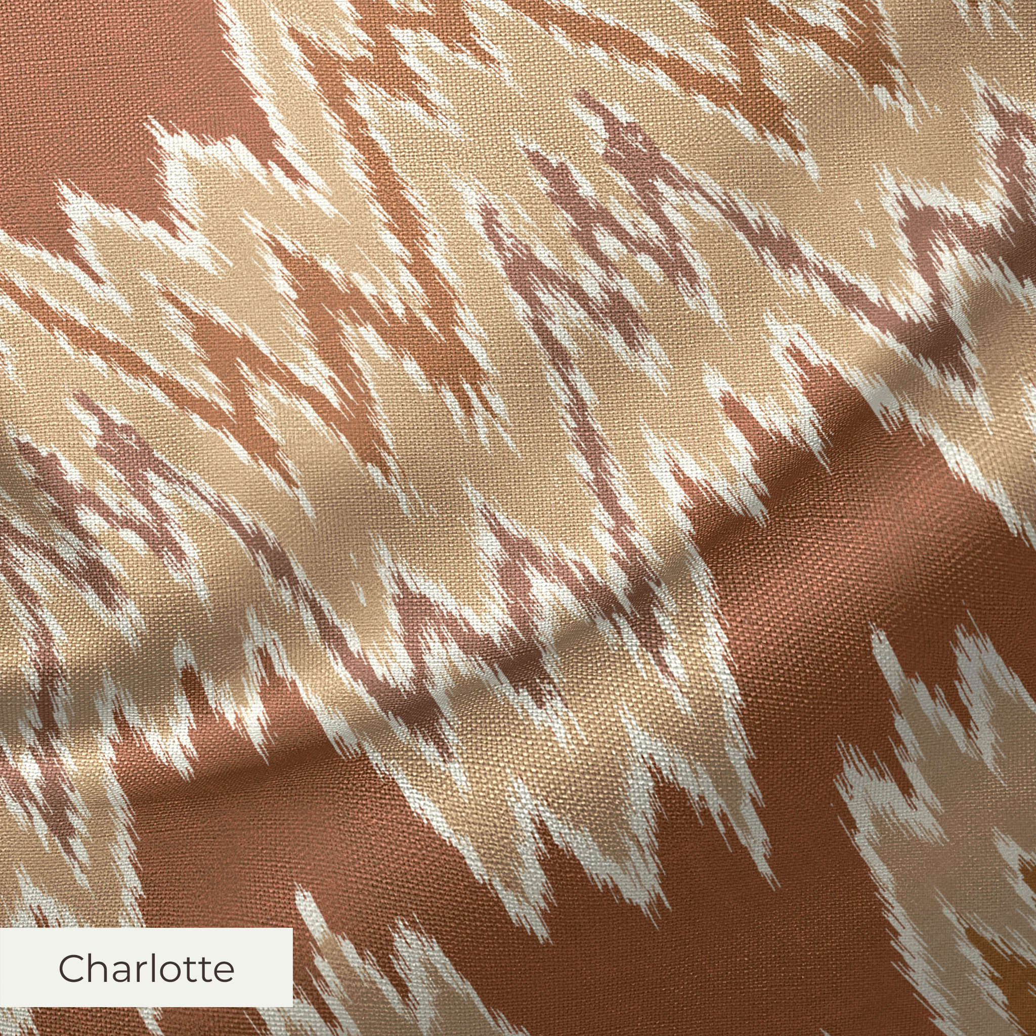 Hudson - Burnt Orange Fabric