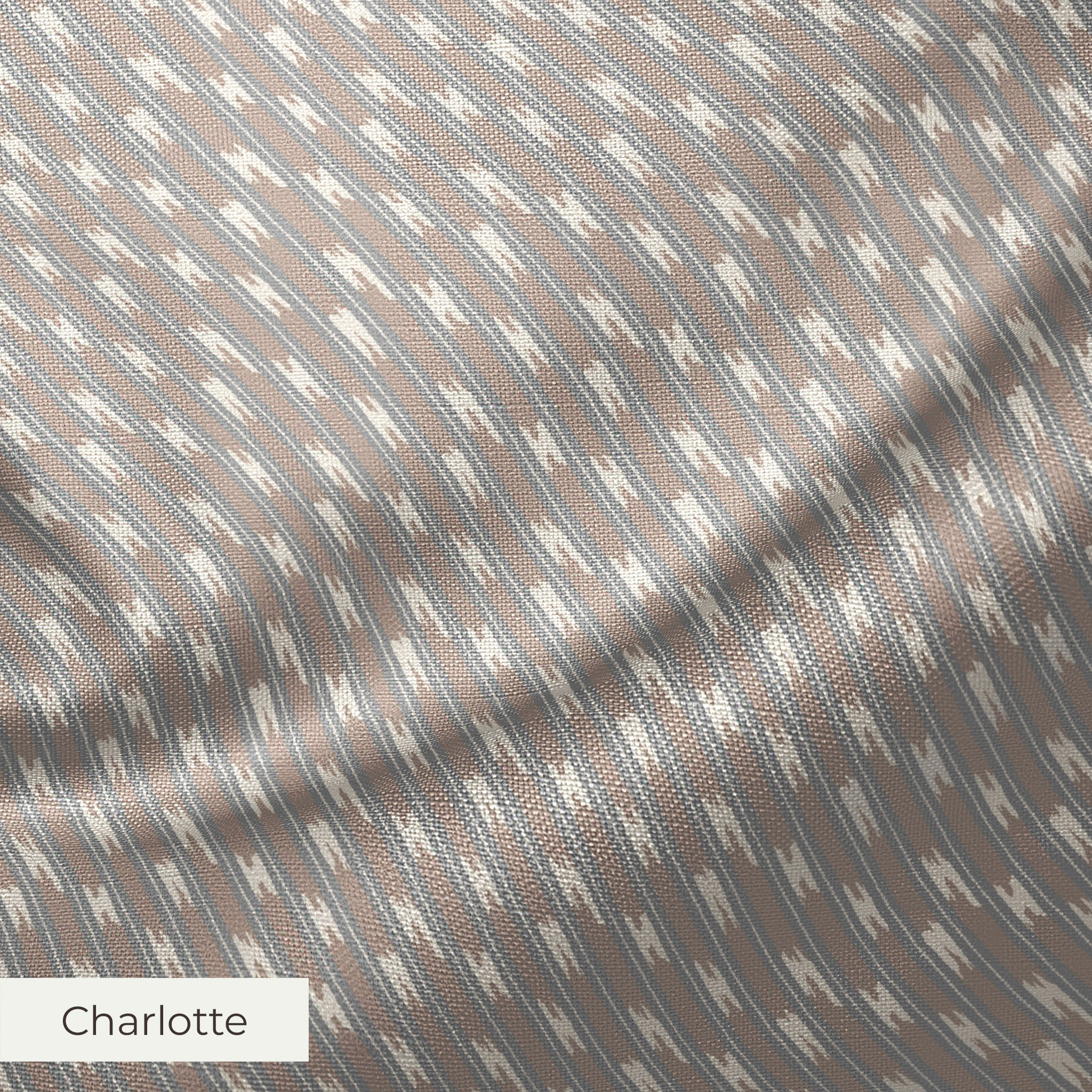 Keya - Gray Taupe Fabric