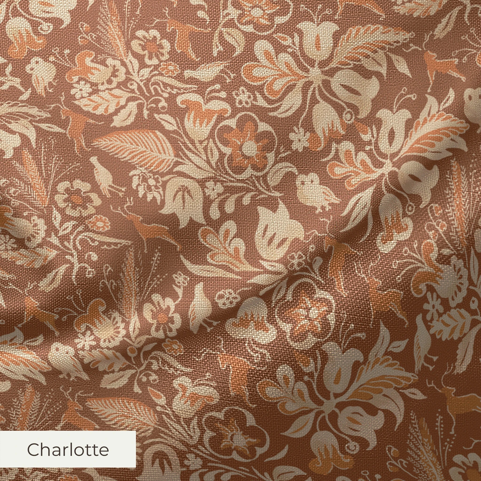 Helena - Burnt Orange Fabric