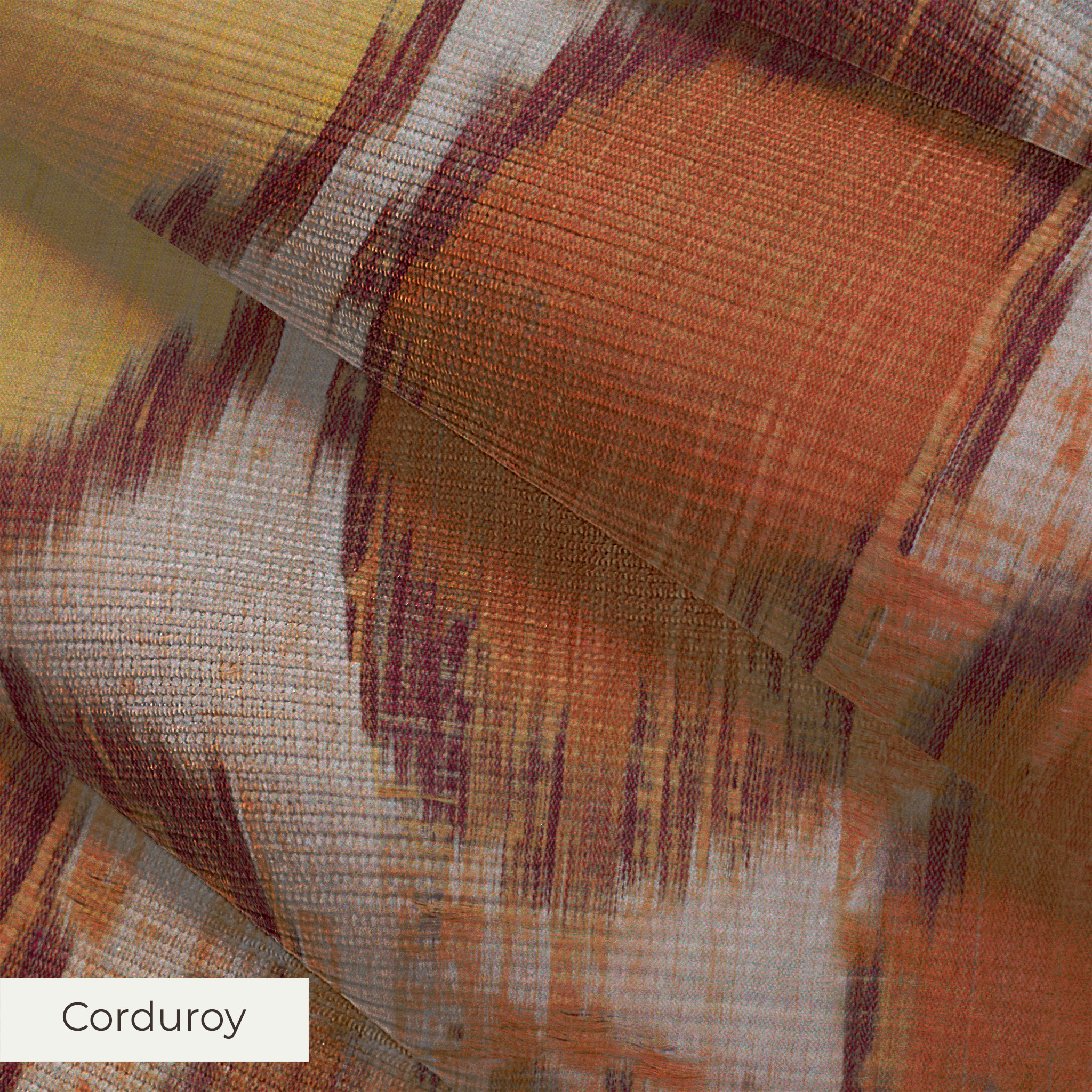Parisol Ikat - Sun Clay Fabric