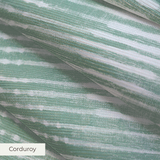 Green and white horizontal wavy stripes pattern with distressed texture