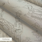 Cang Lu - Coffee Creme Fabric