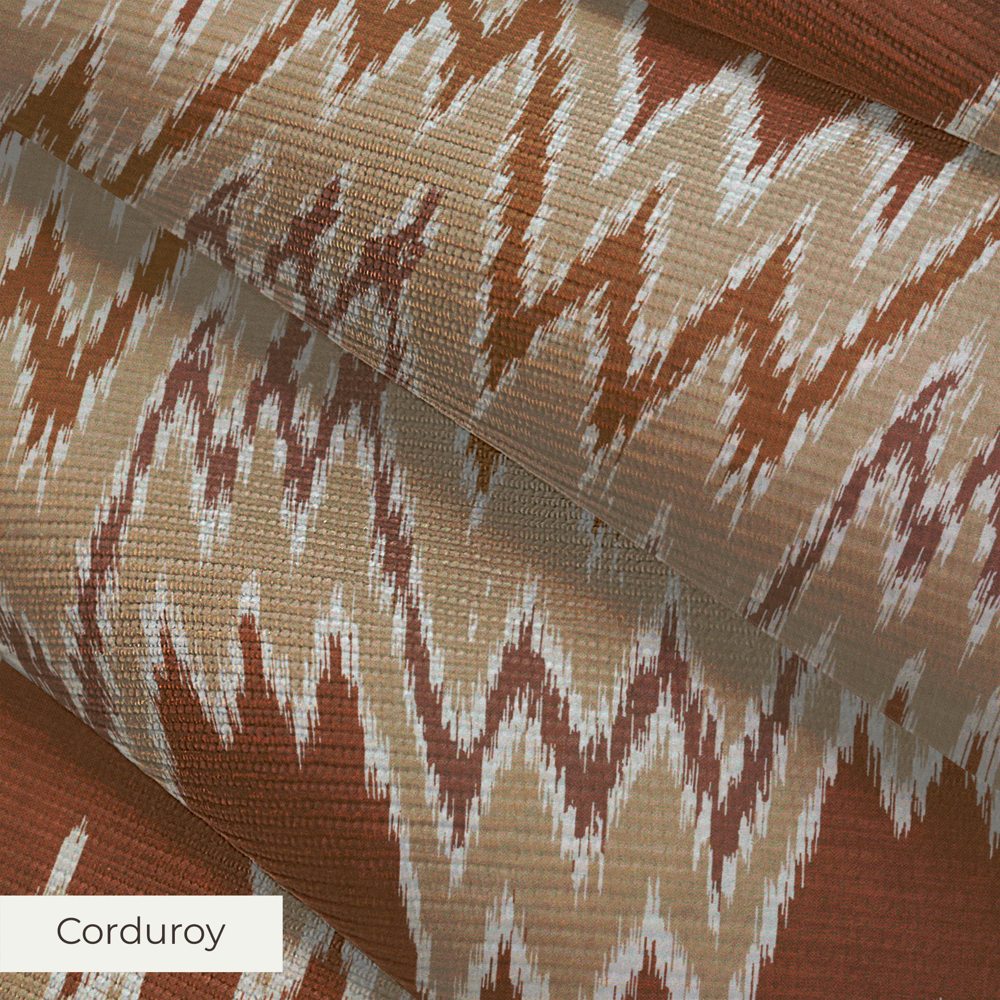 Hudson - Burnt Orange Fabric