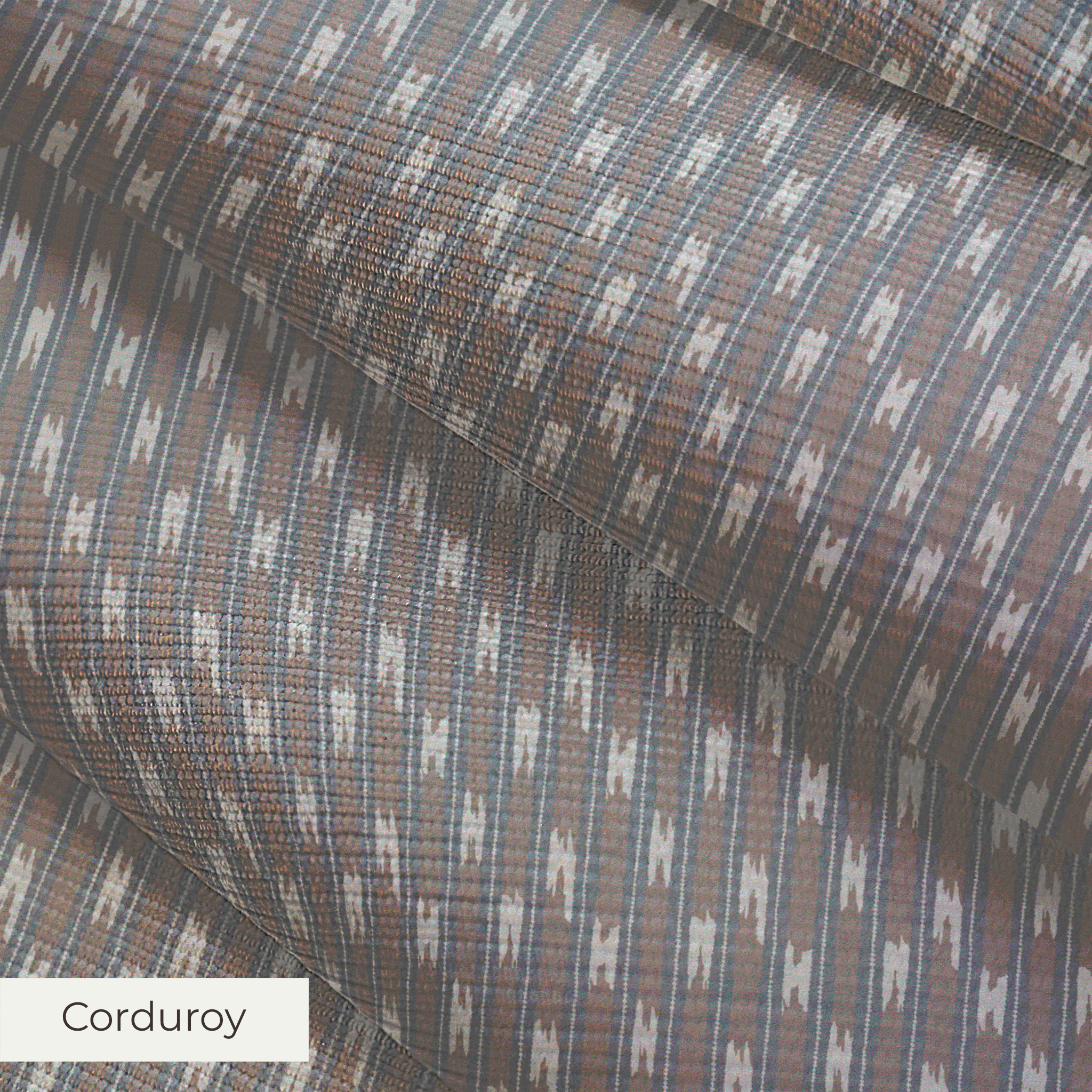 Keya - Gray Taupe Fabric
