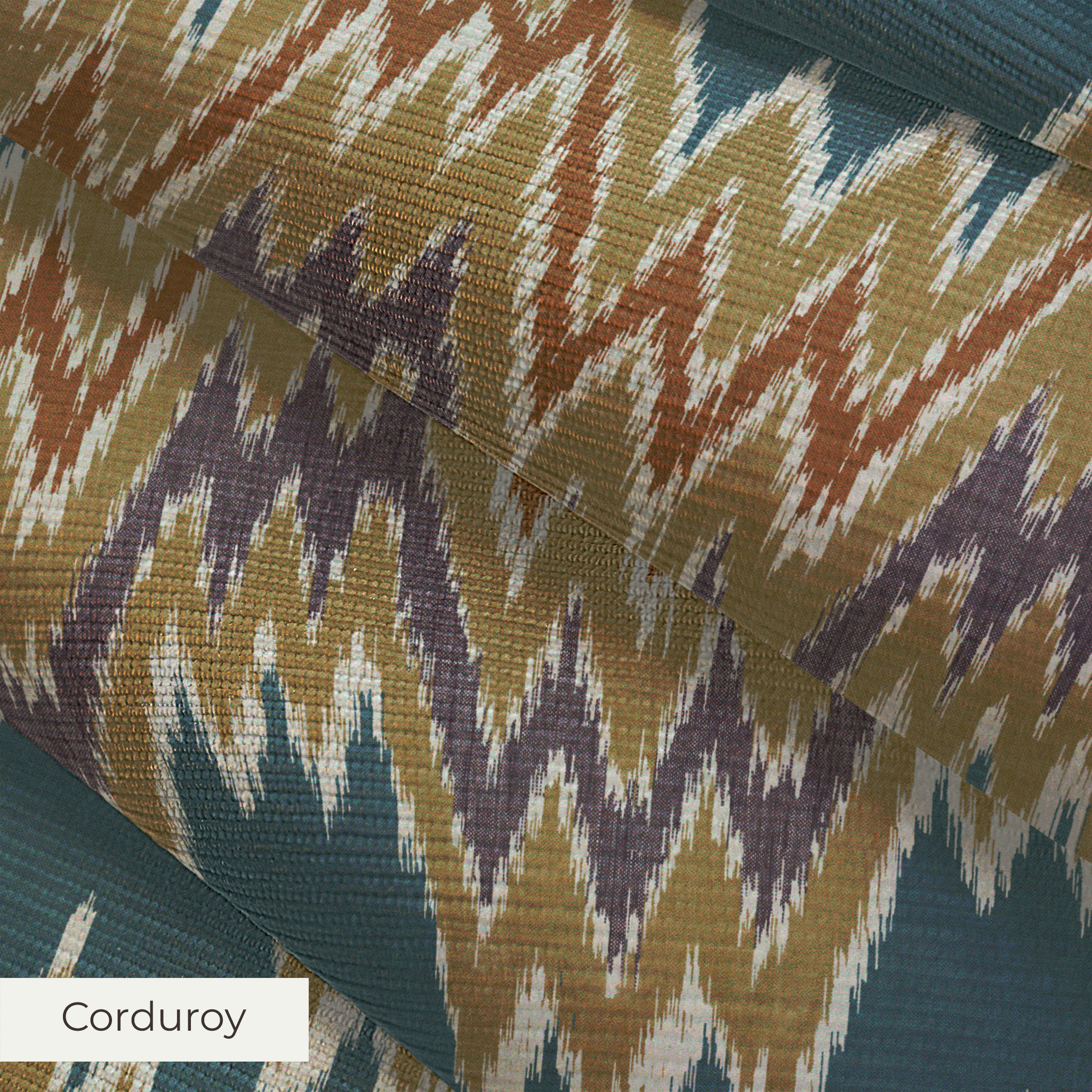 Flame Stitch - Seaward Fabric