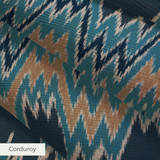 Flame Stitch - Fjord Fabric