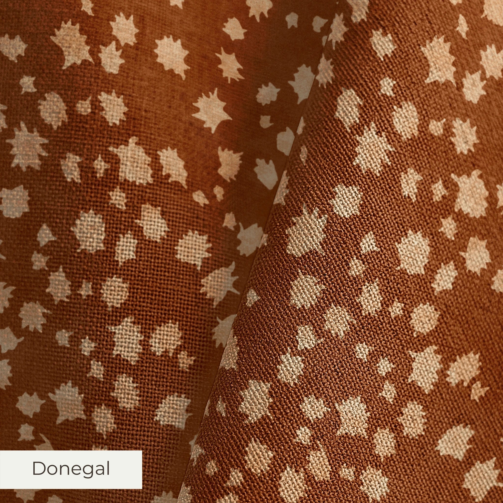 Hollywood - Burnt Orange Fabric