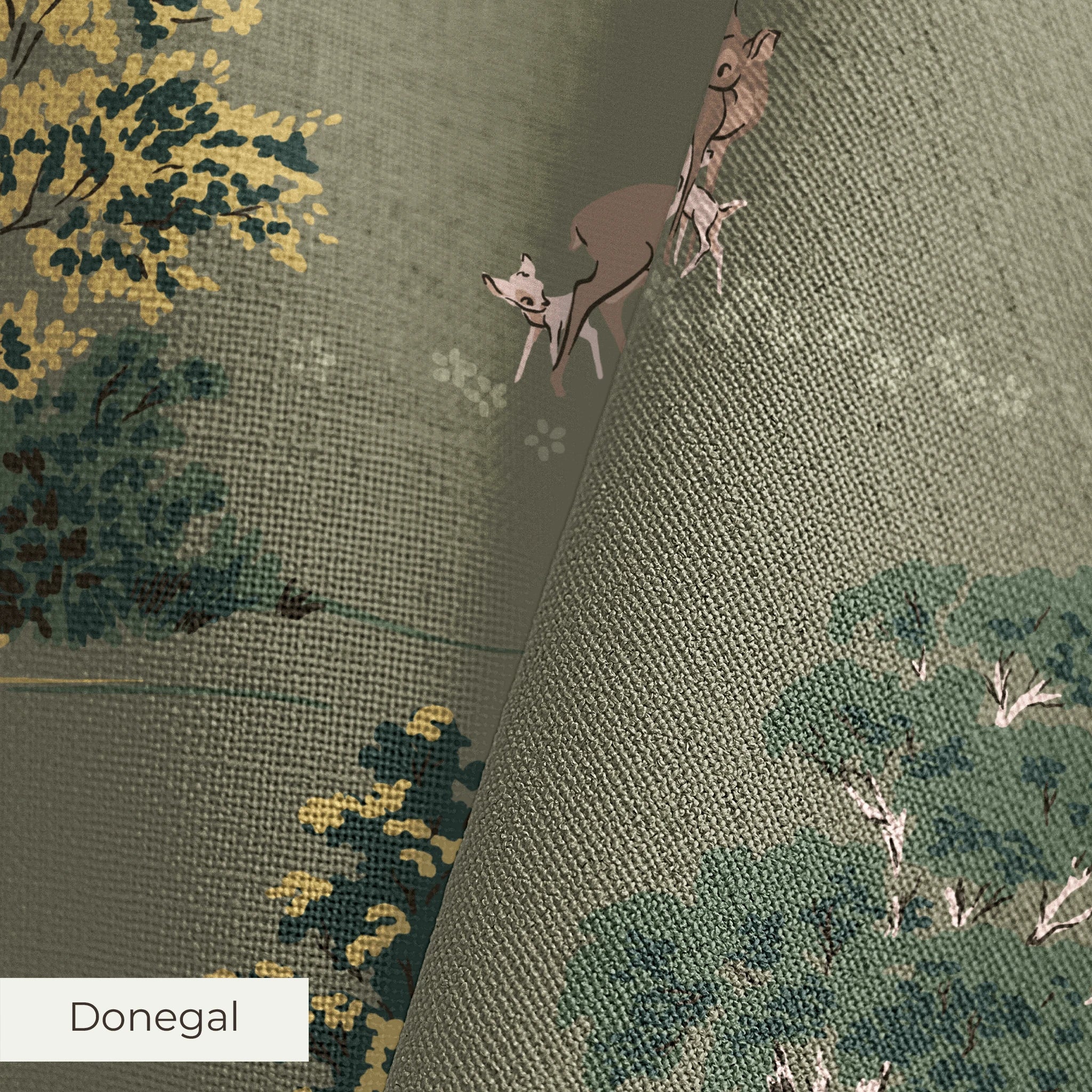 Disney | Baxter Mill - Bambi - Faline Olive Oil Fabric