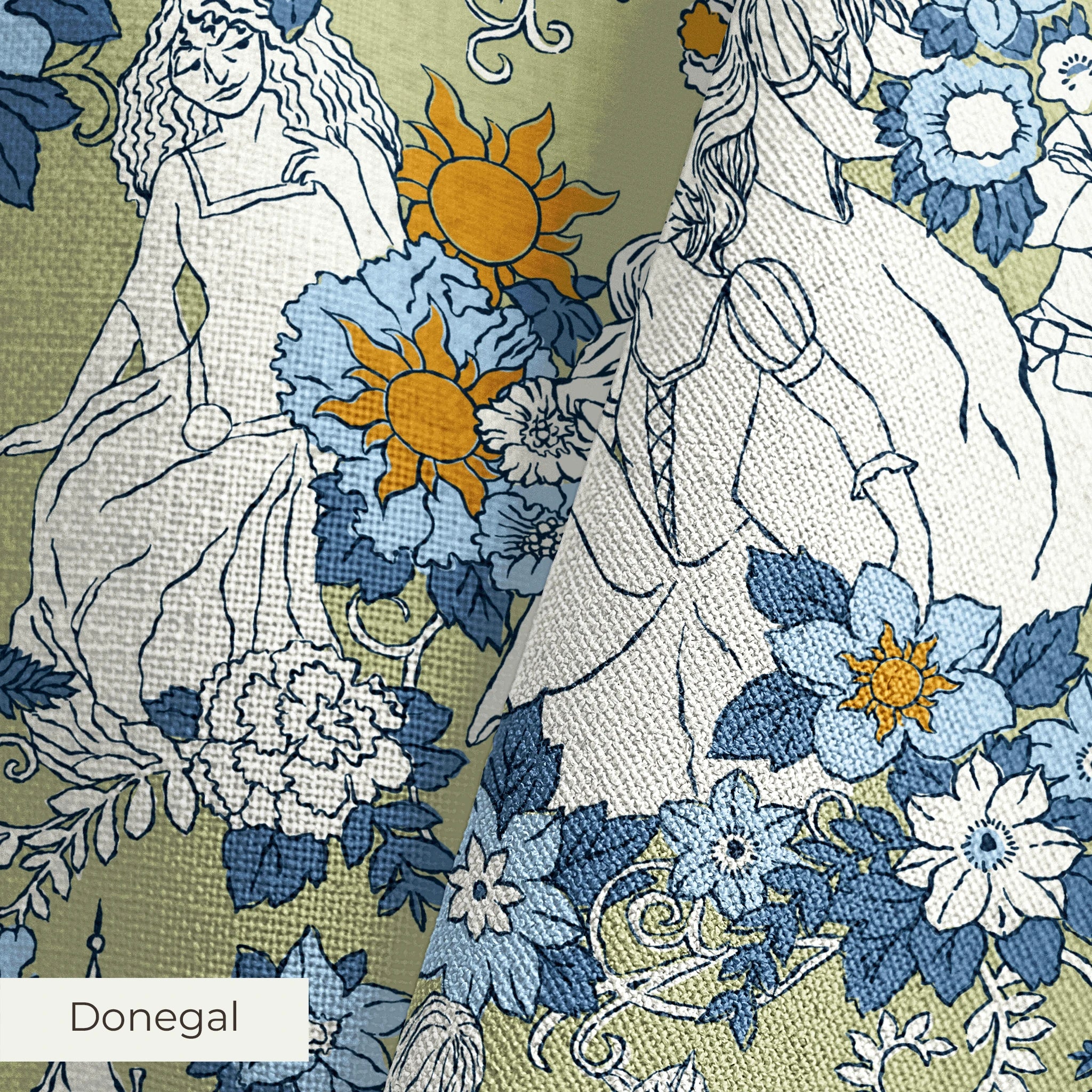 Disney | Baxter Mill - Princess - Rapunzel - Kingdom Dance - Meadow Fabric