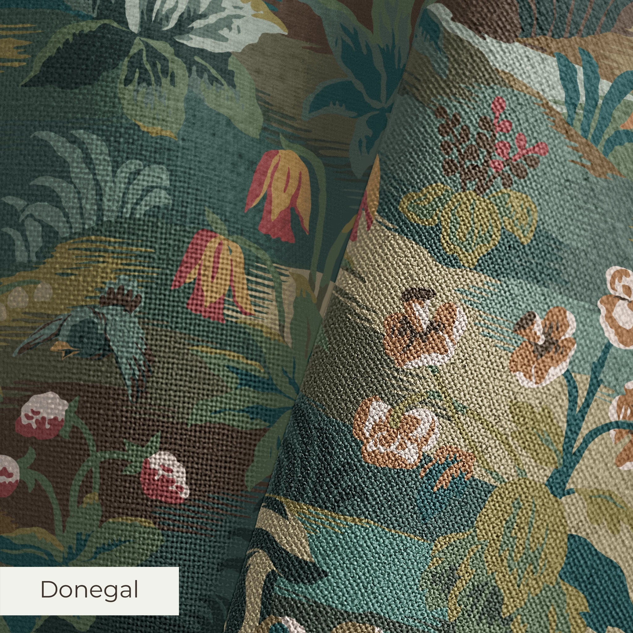 Disney | Baxter Mill - Bambi - Little Spring Song Duck Green Fabric