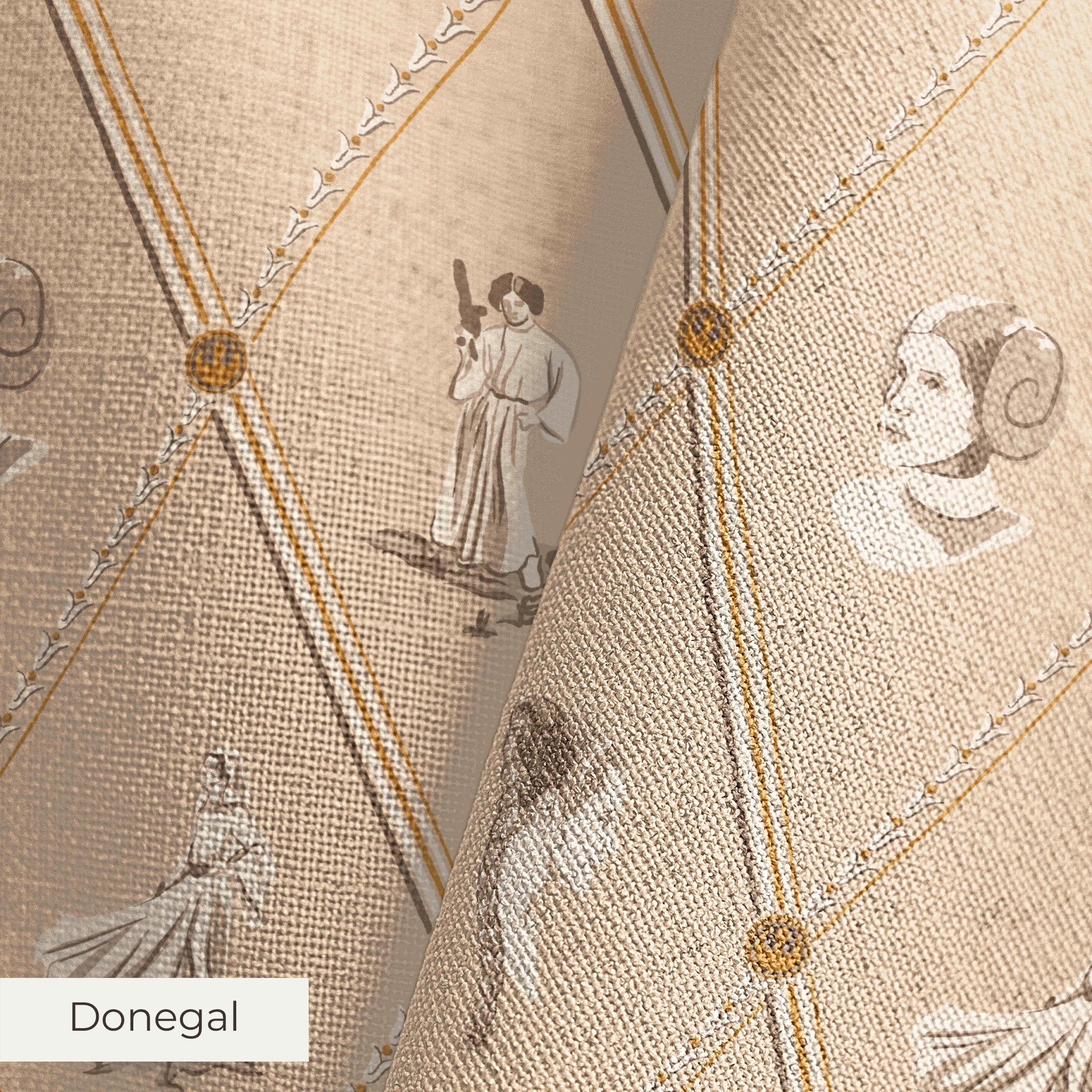 STAR WARS™ | Baxter Mill - Rebels - Princess - Golden Fabric