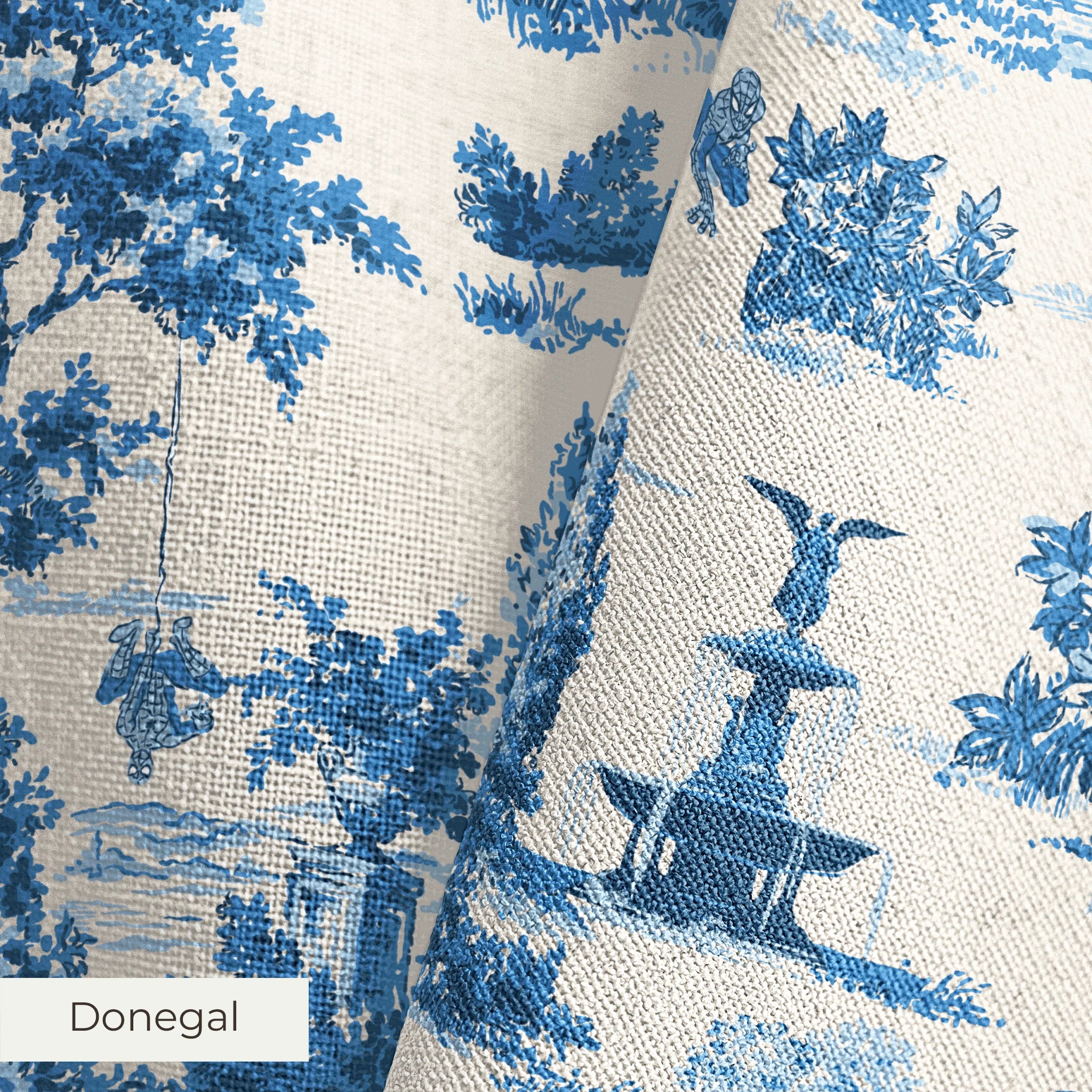 MARVEL | Baxter Mill - Spider-Man - Water Terrace - Opal Fabric