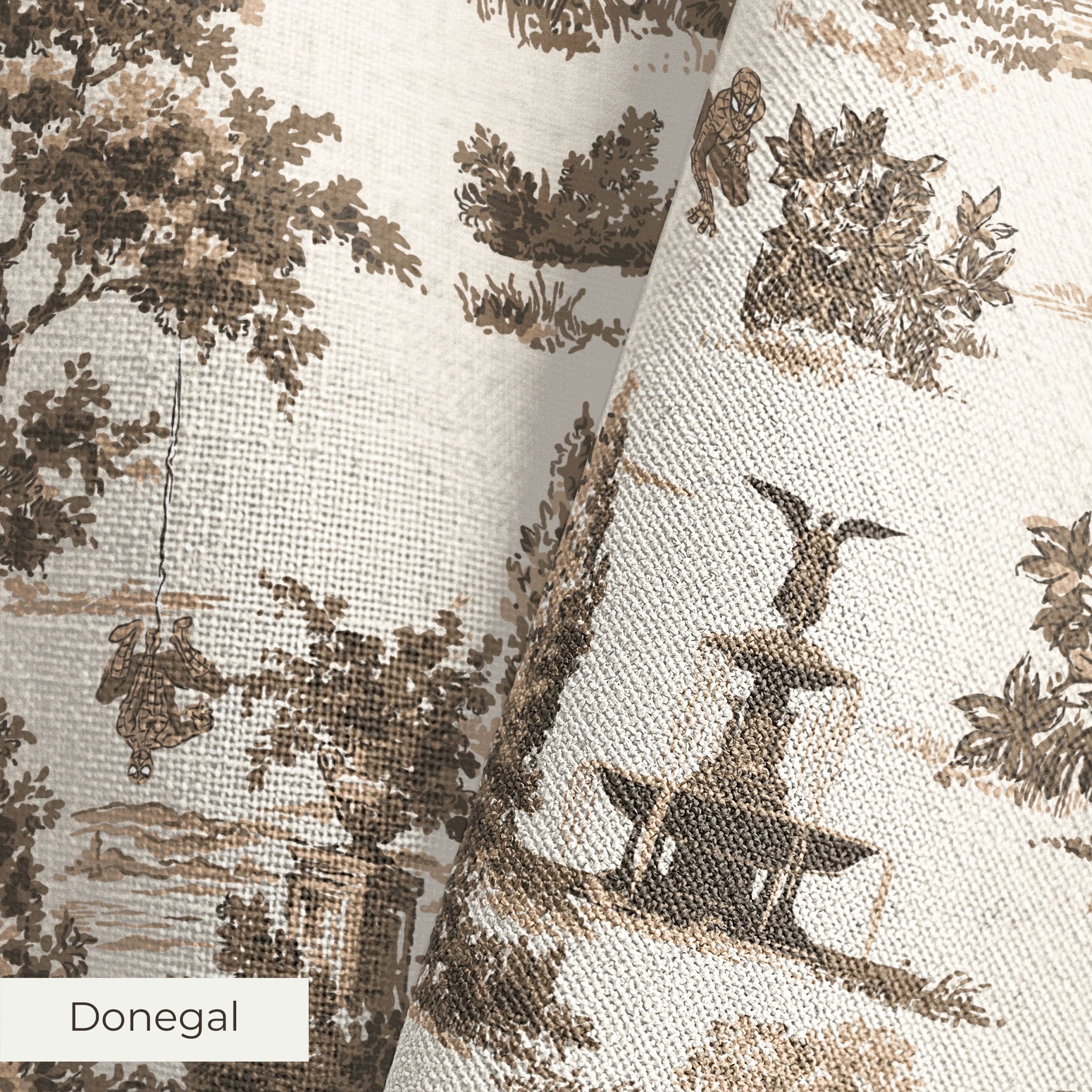 MARVEL | Baxter Mill - Spider-Man - Water Terrace - Brownstone Fabric