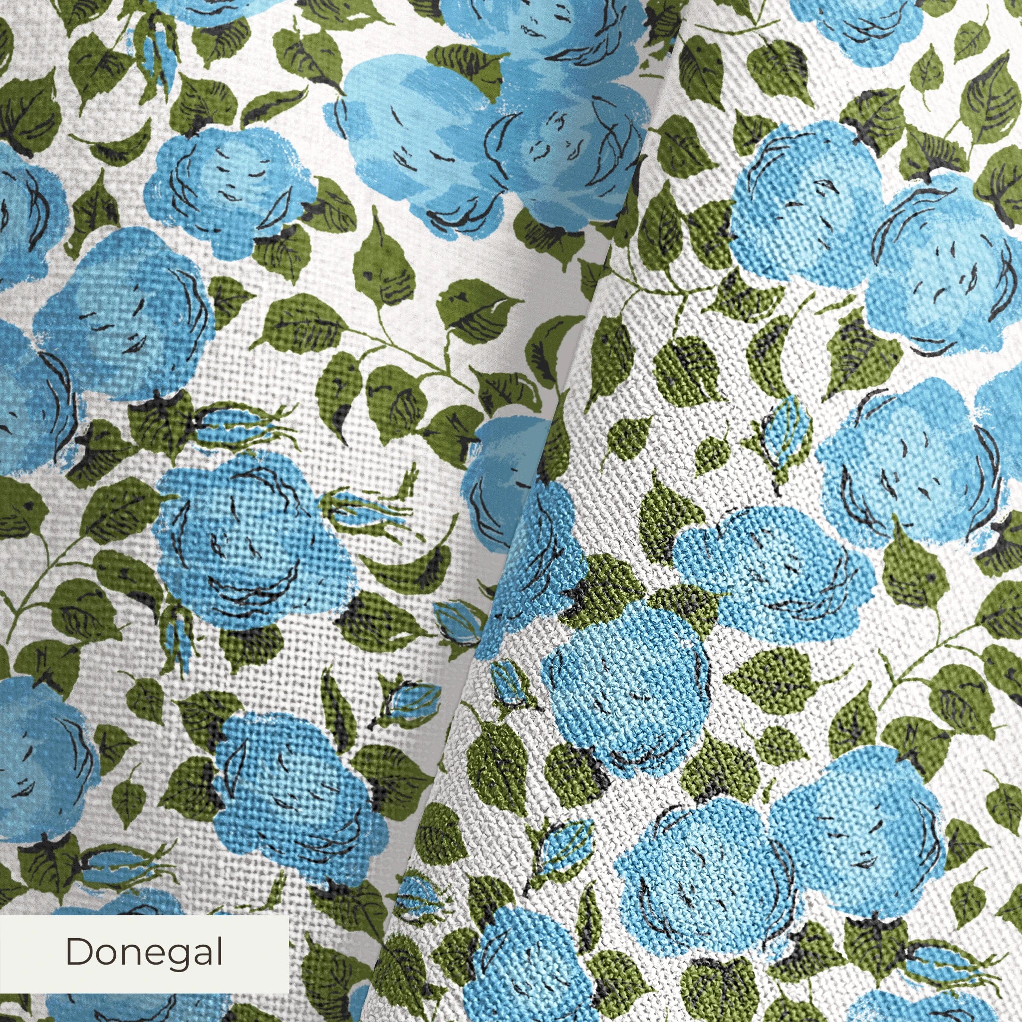 Disney | Baxter Mill - Alice in Wonderland - Roses Blue Fabric