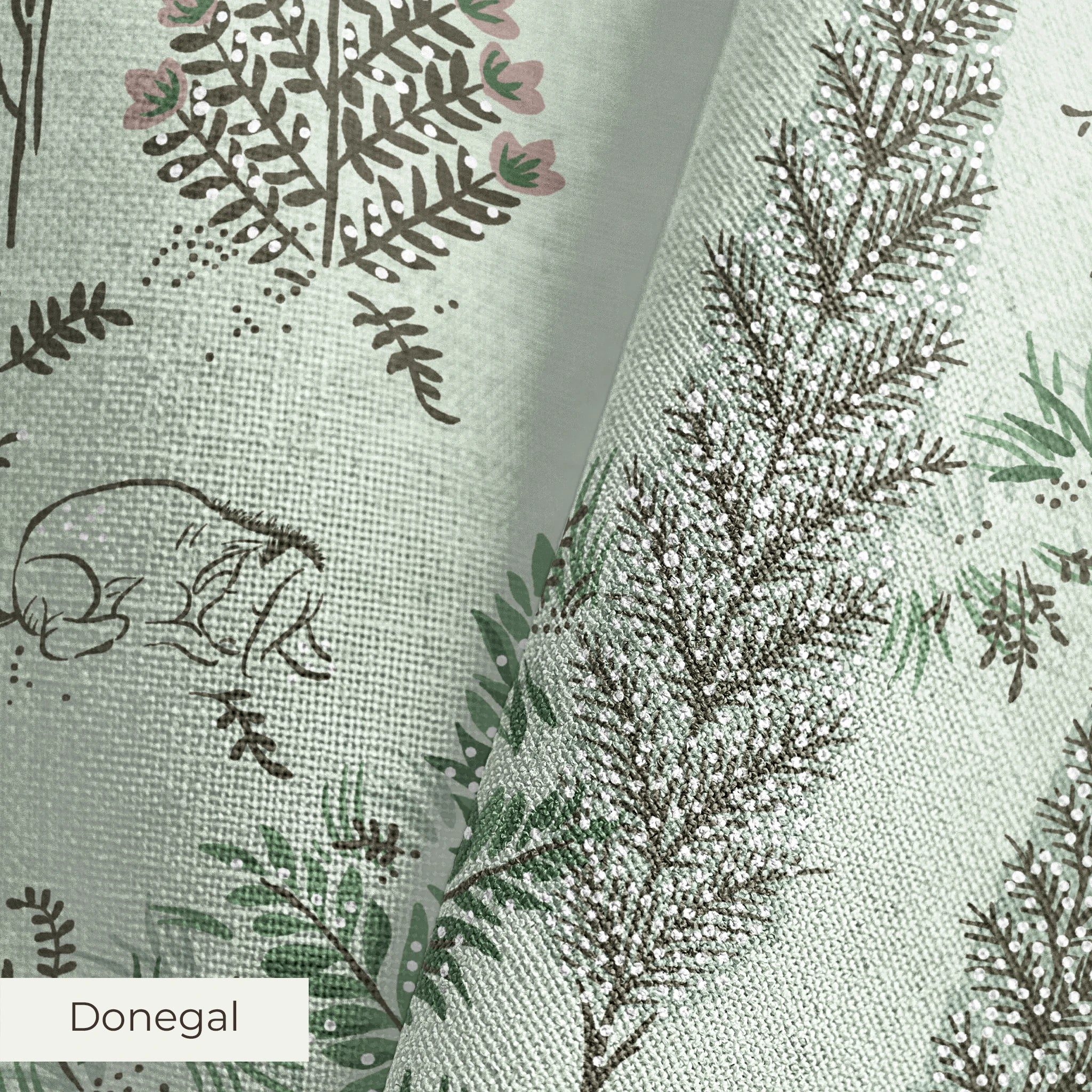 Disney | Baxter Mill - Winnie the Pooh - Hundred Acre Wood Misty Fabric