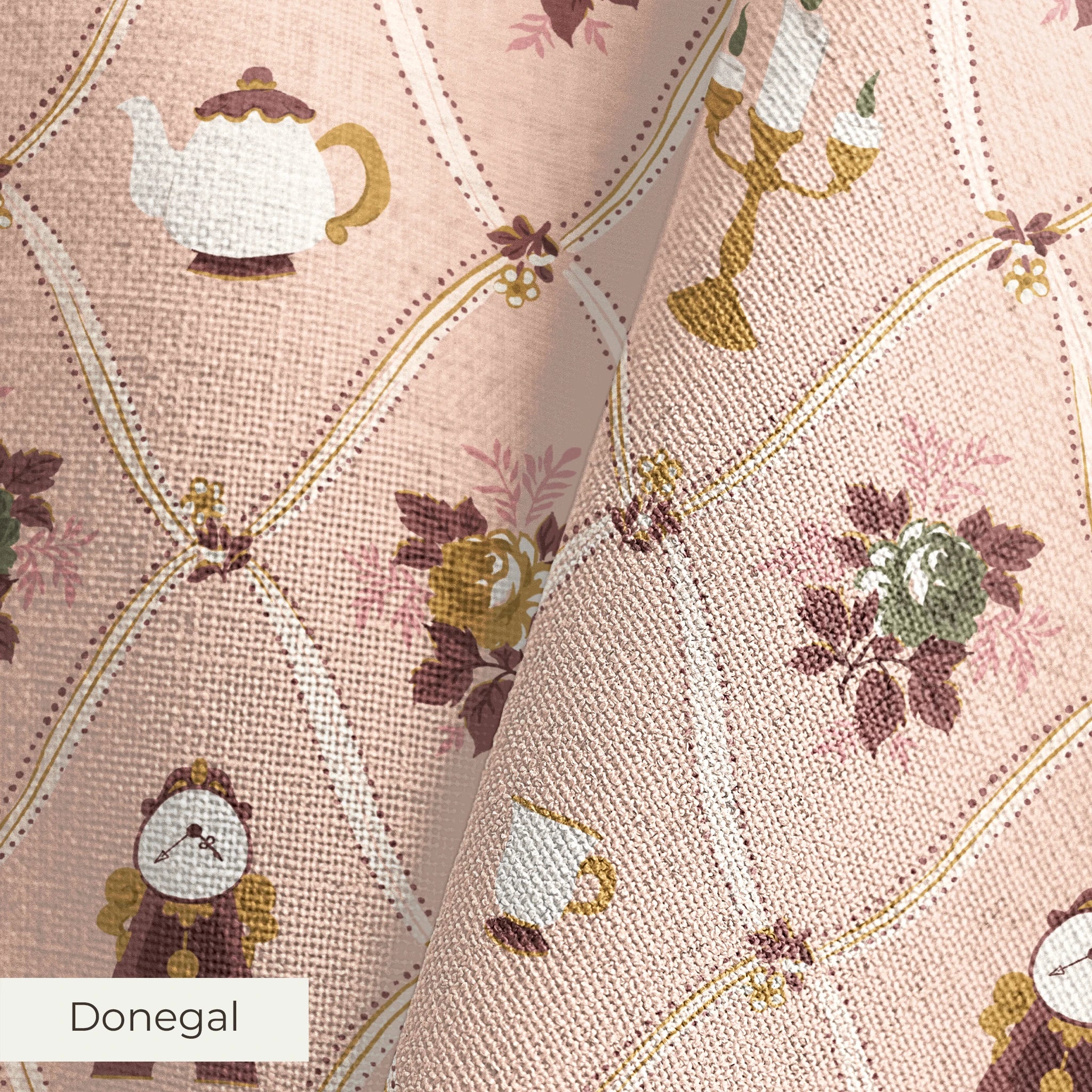 Disney | Baxter Mill - Princess - Belle - Human Again - Rose Fabric