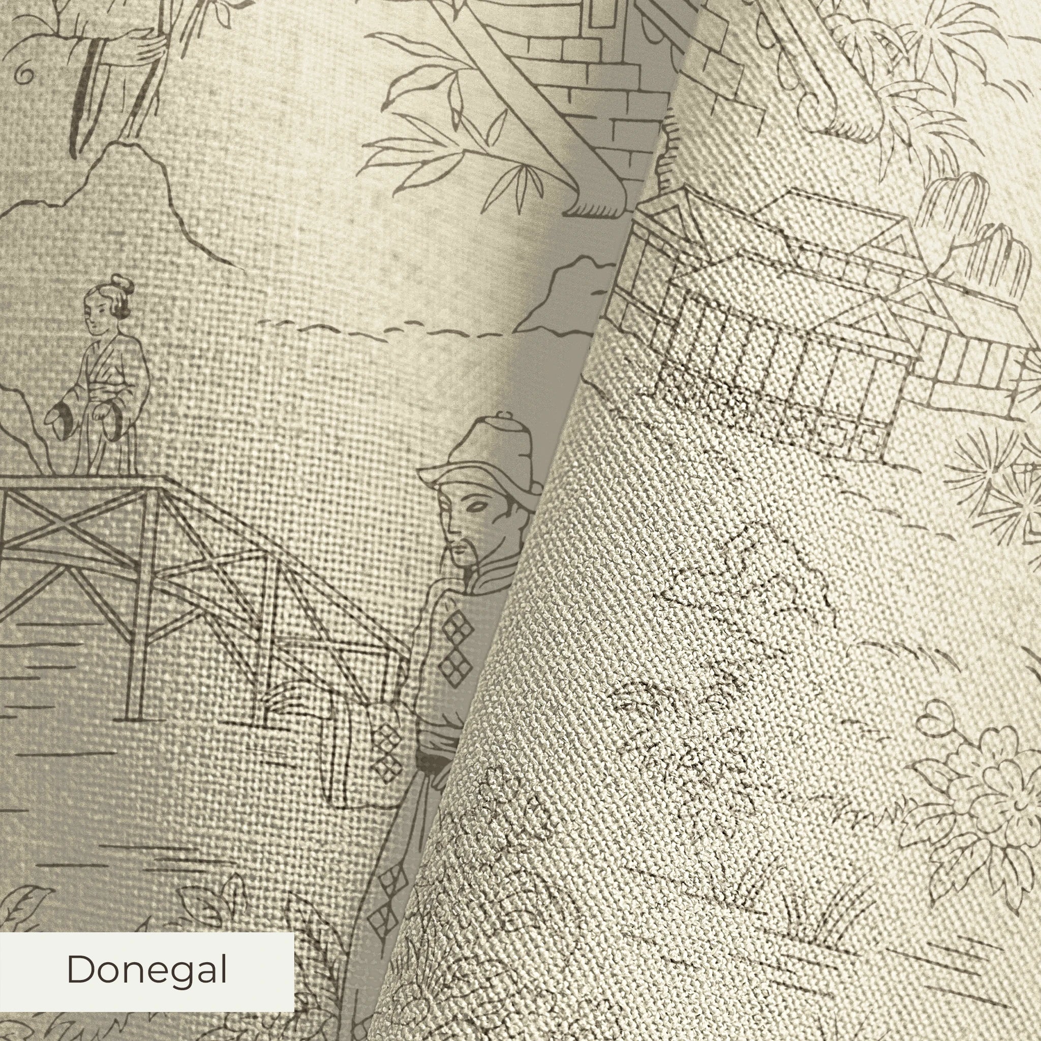 Cang Lu - Coffee Creme Fabric