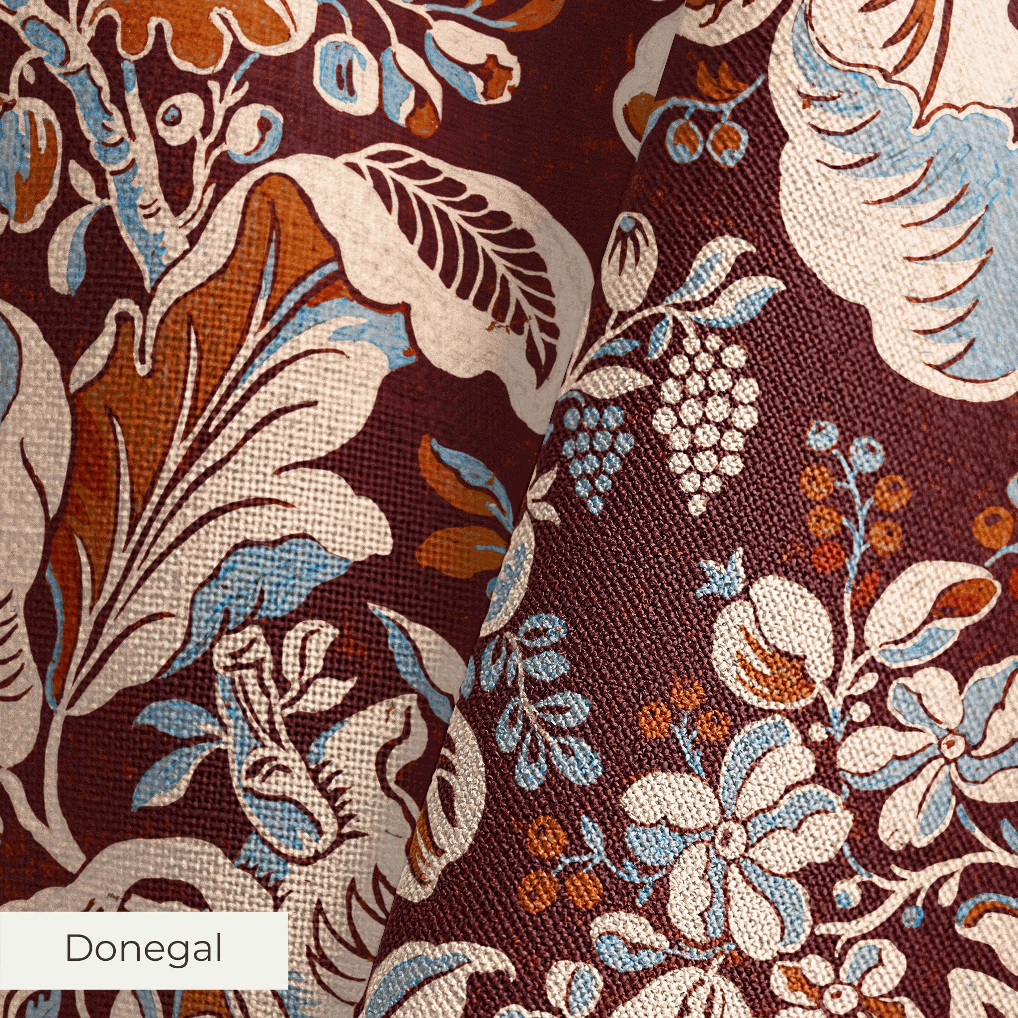 Domitila - Singed Red Fabric