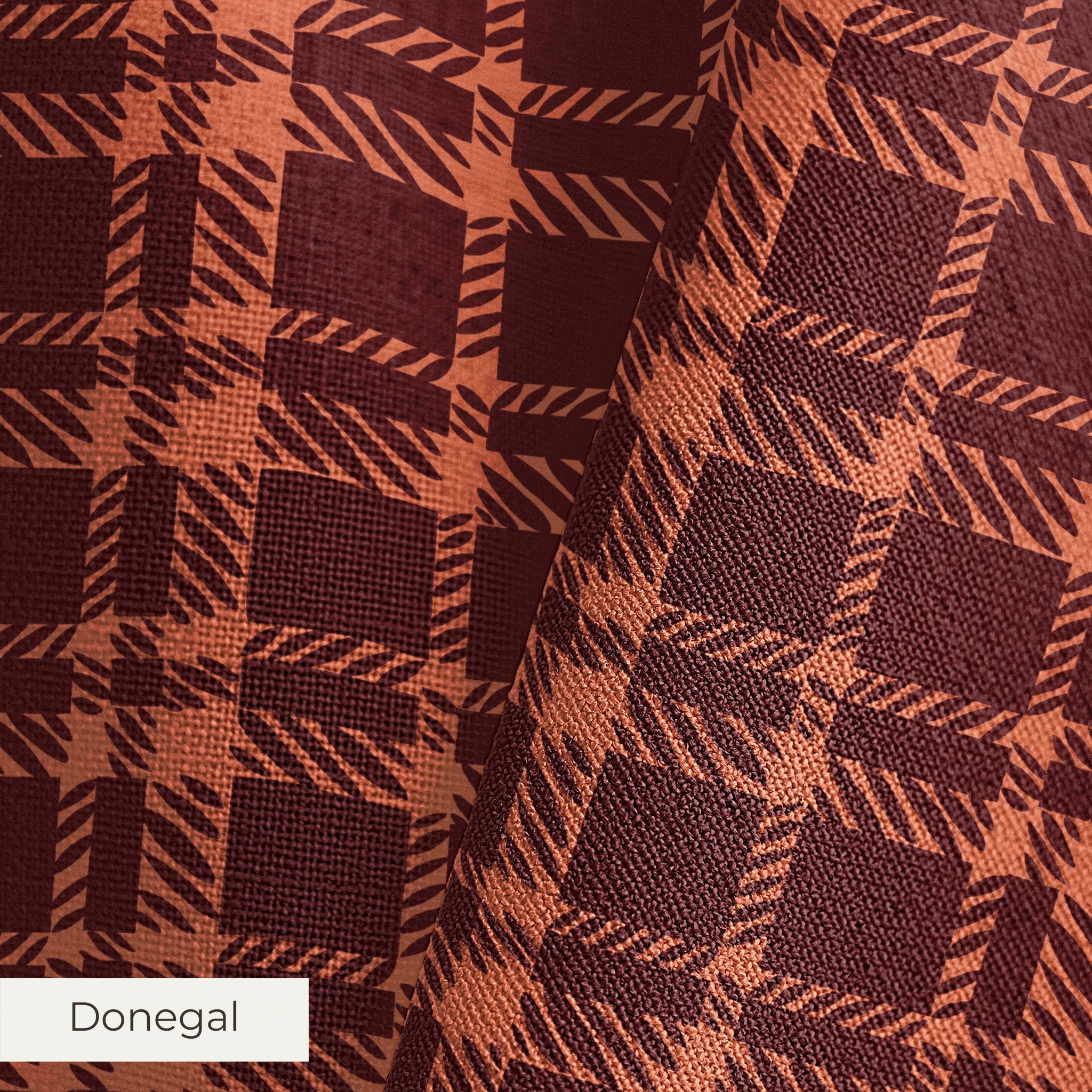 Collin - Singed Red Fabric