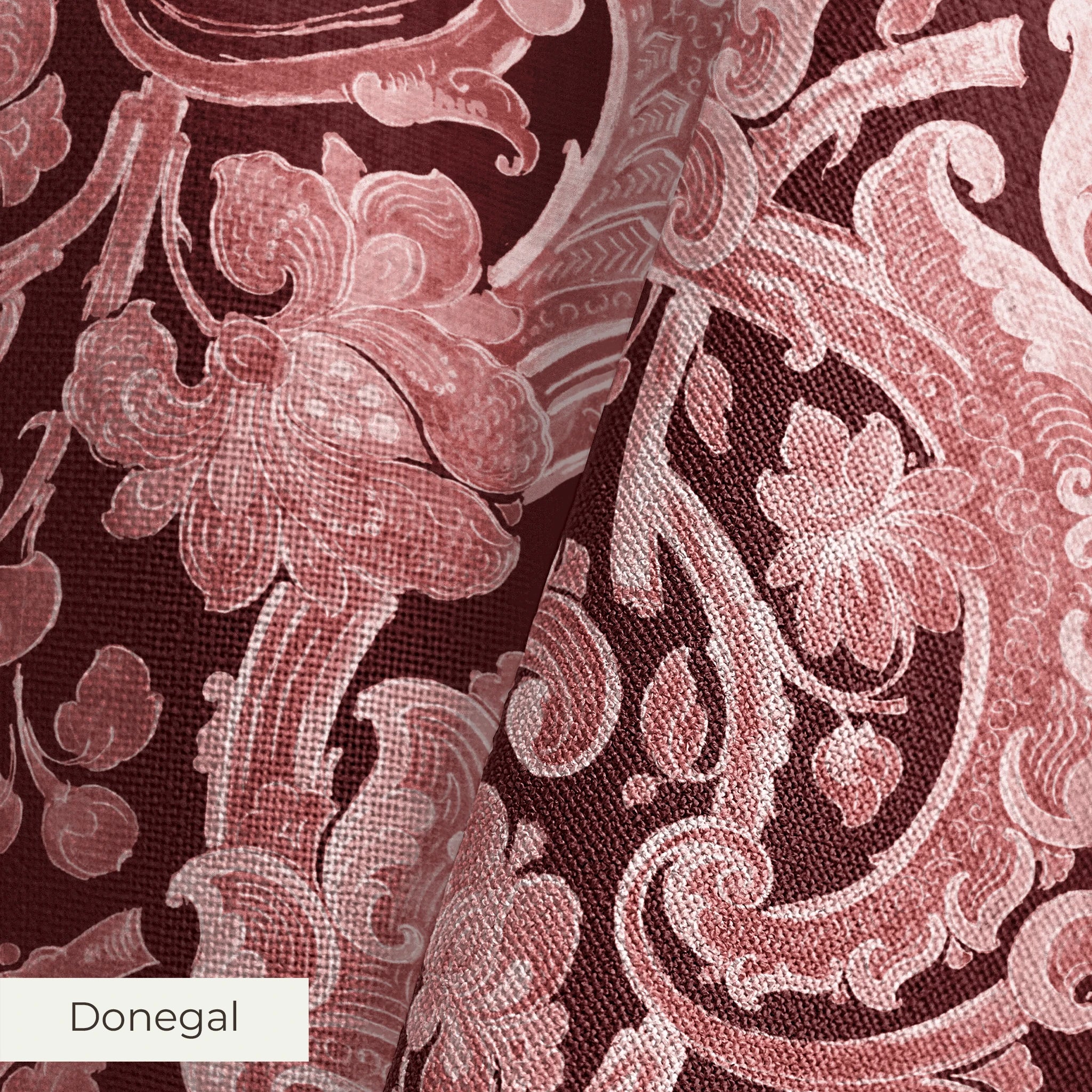 Delphine - Singed Red Fabric