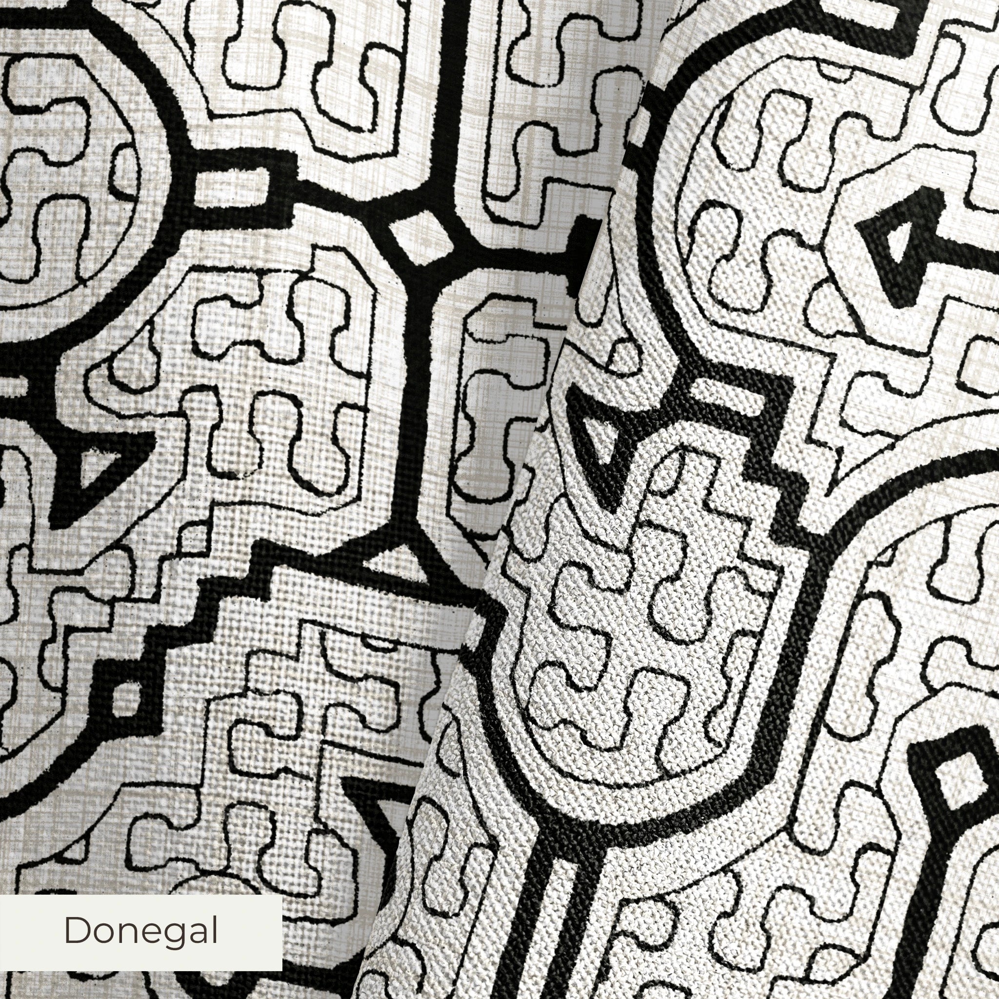 Ika - Black and White Fabric