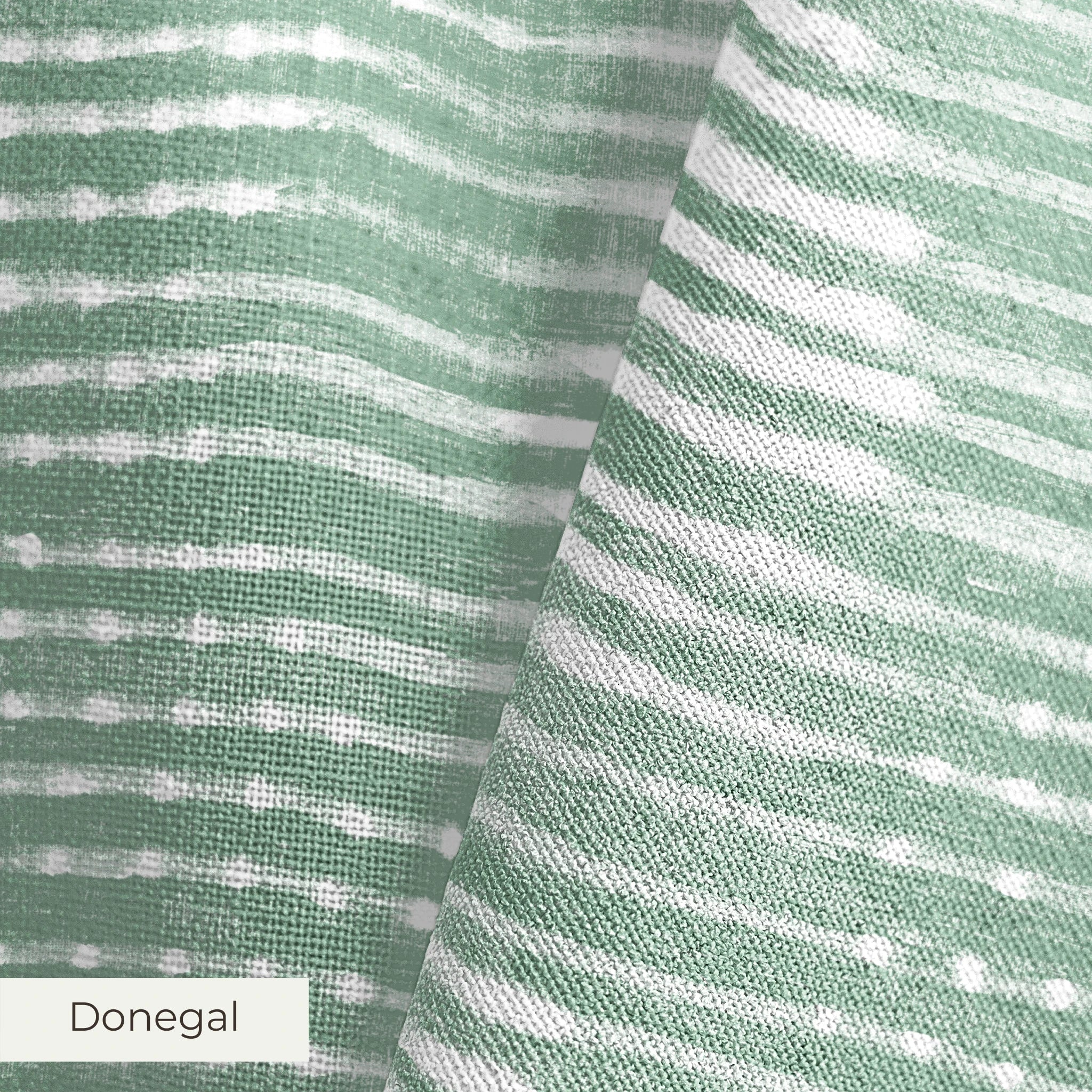 Green and white horizontal wavy stripes pattern with distressed texture