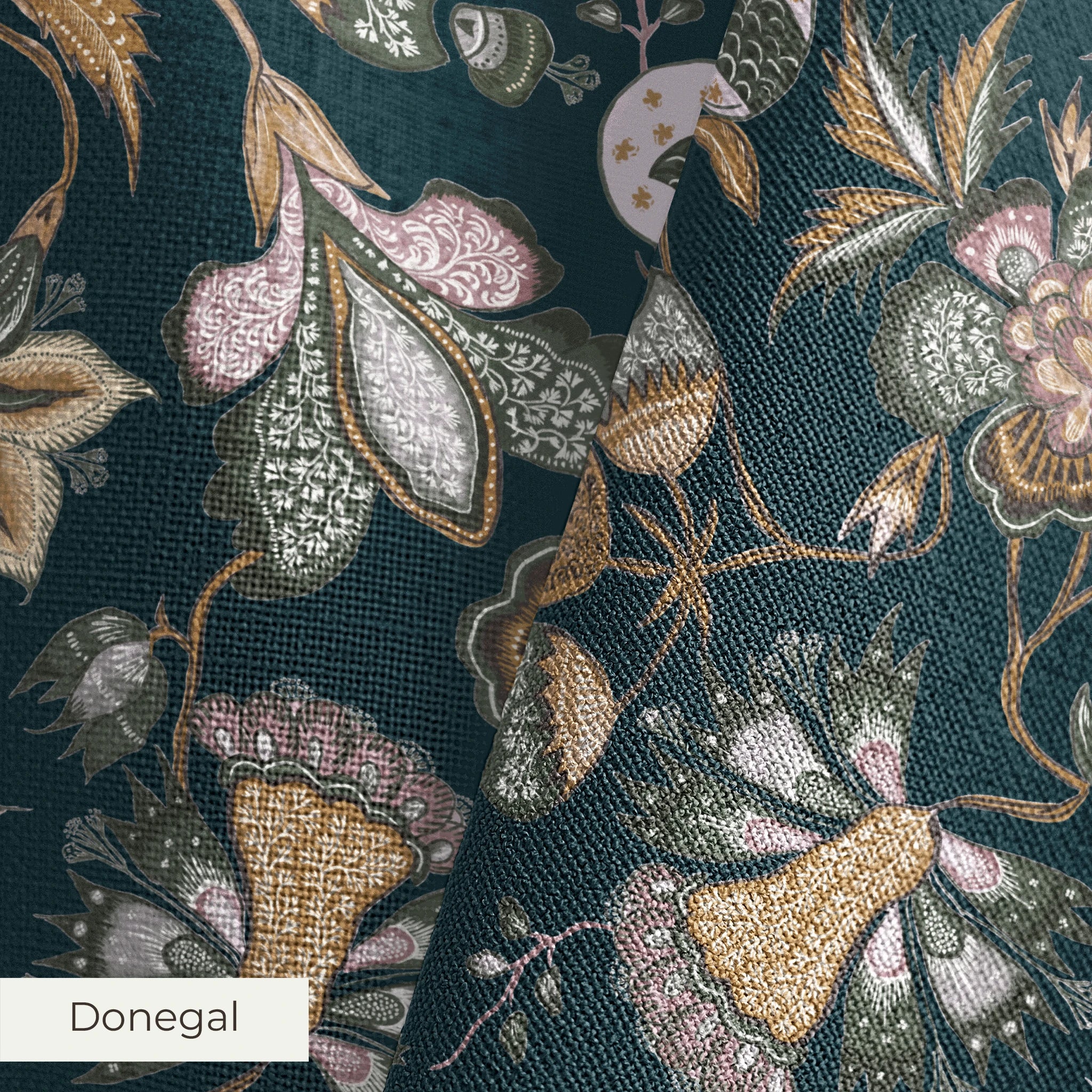 Jara - Ottanio Blue Fabric