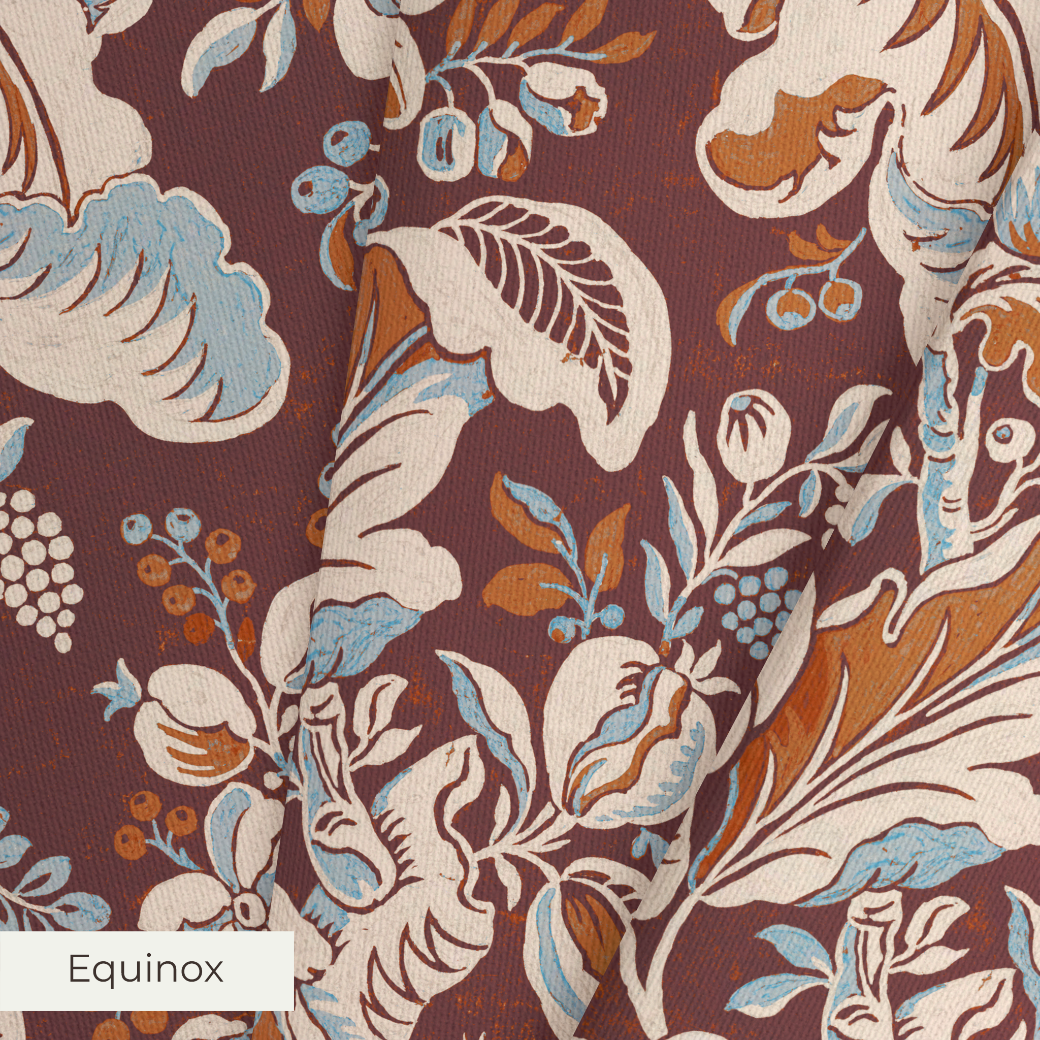 Domitila - Singed Red Fabric